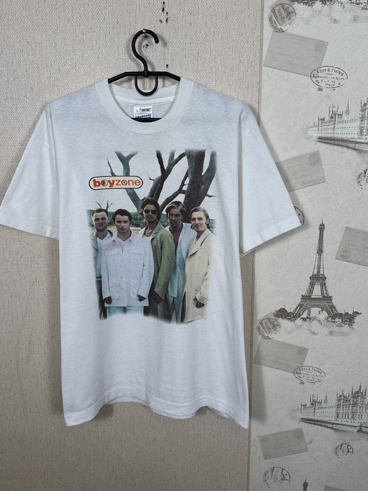 Other Vintage Boyzone T shirt 1997 Summer Tour Band White Hype L Size US L / EU 52-54 / 3 - 4 Thumbnail