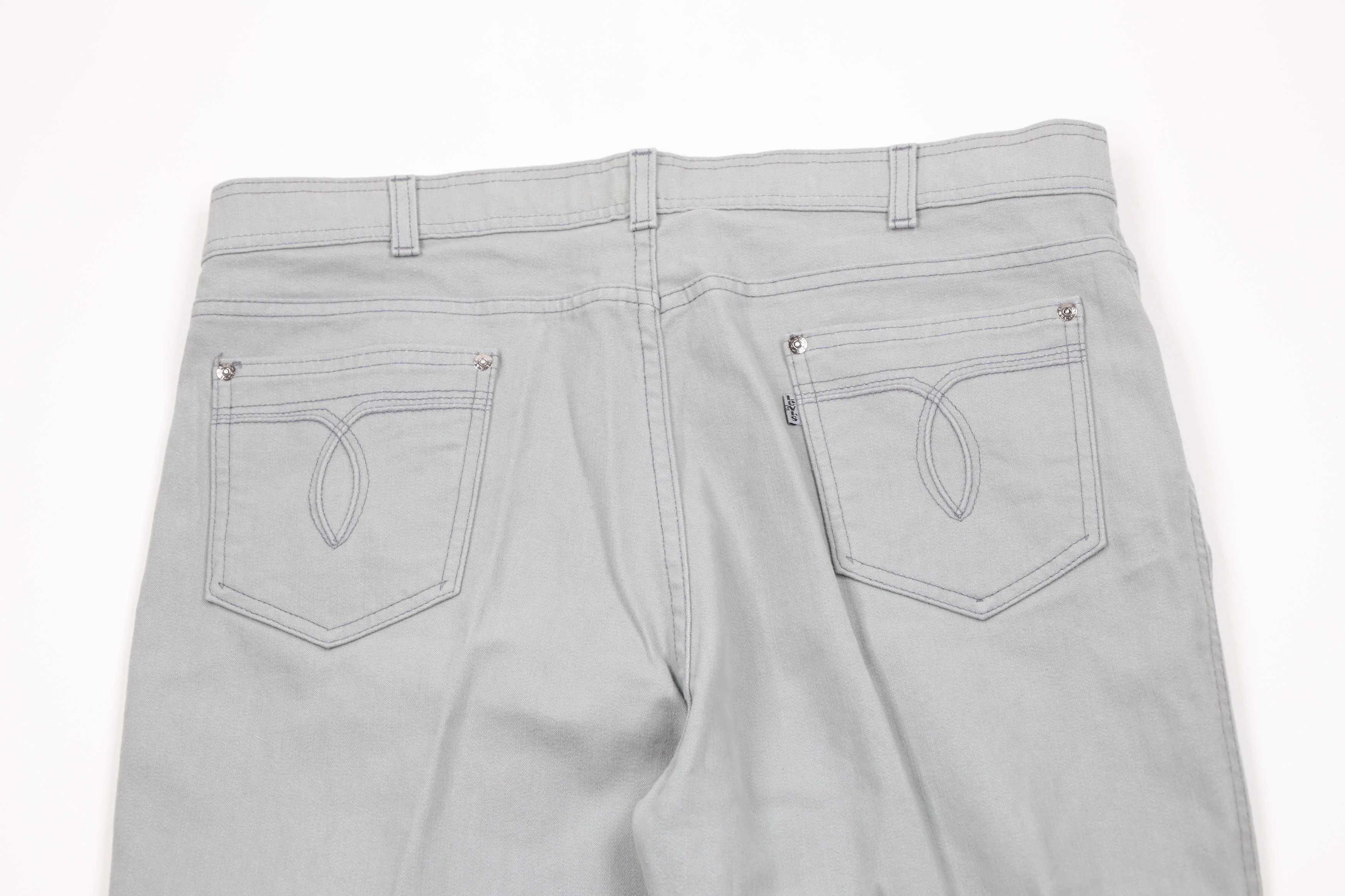 Levi's × Vintage Vintage 80s 90s Levis Flared Wide Leg Jeans Pants Gray USA Size US 36 / EU 52 - 11 Thumbnail