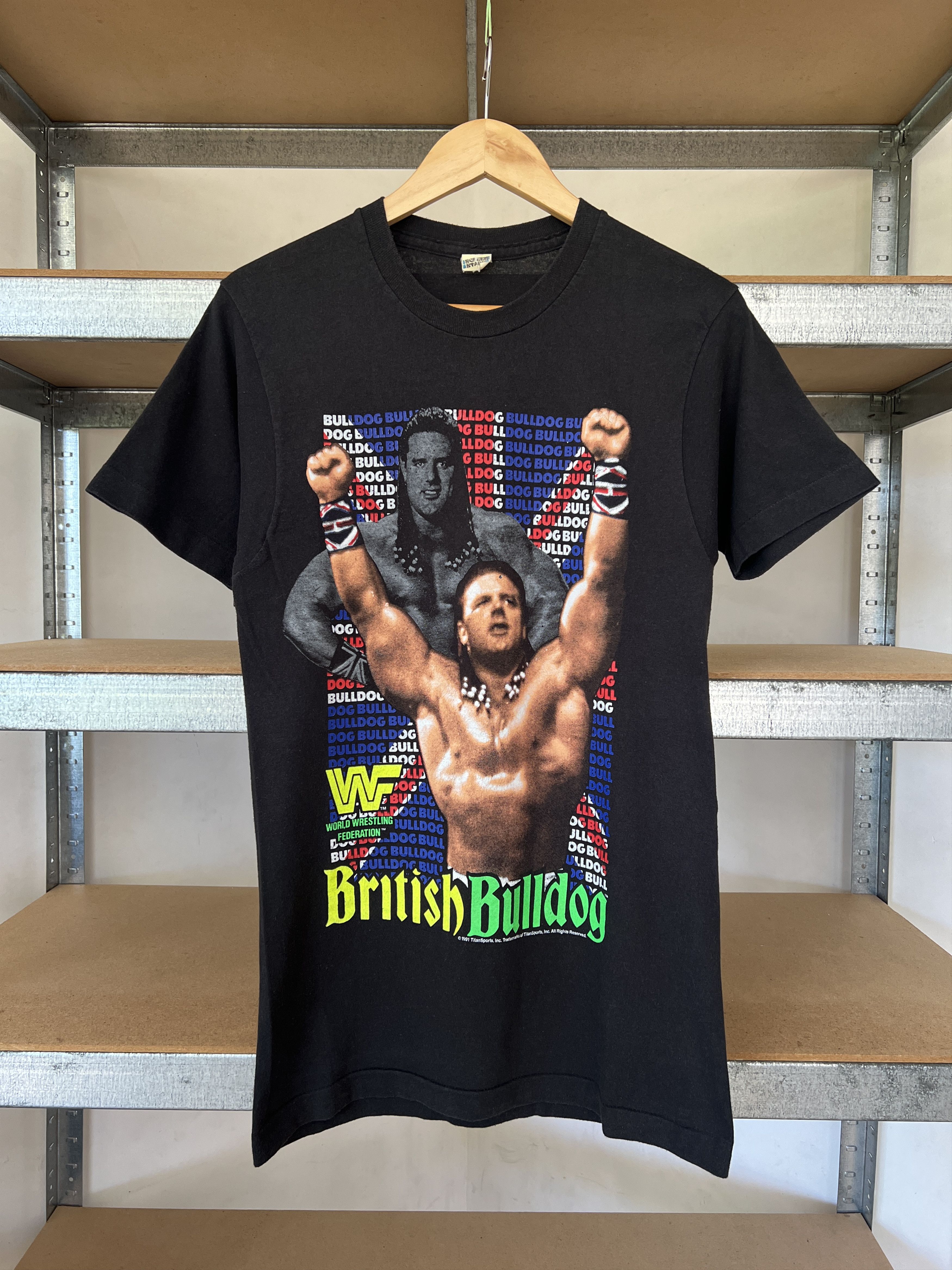 Vintage British Bulldog Vintage 1991 WWE WWF Wrestling Tee Size US M / EU 48-50 / 2 - 1 Thumbnail
