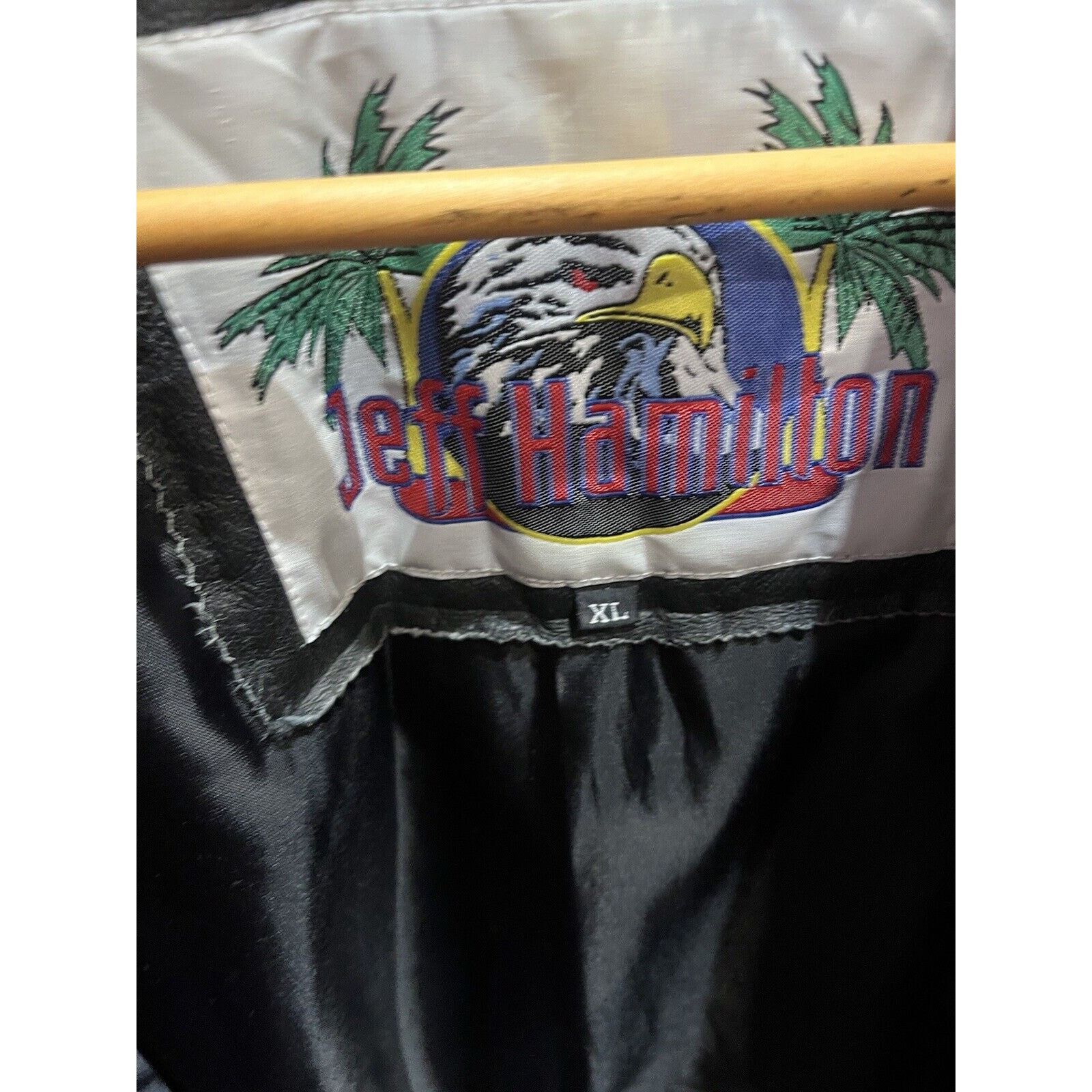 Jeff Hamilton 90s Chicago Bulls Leather Jacket XL