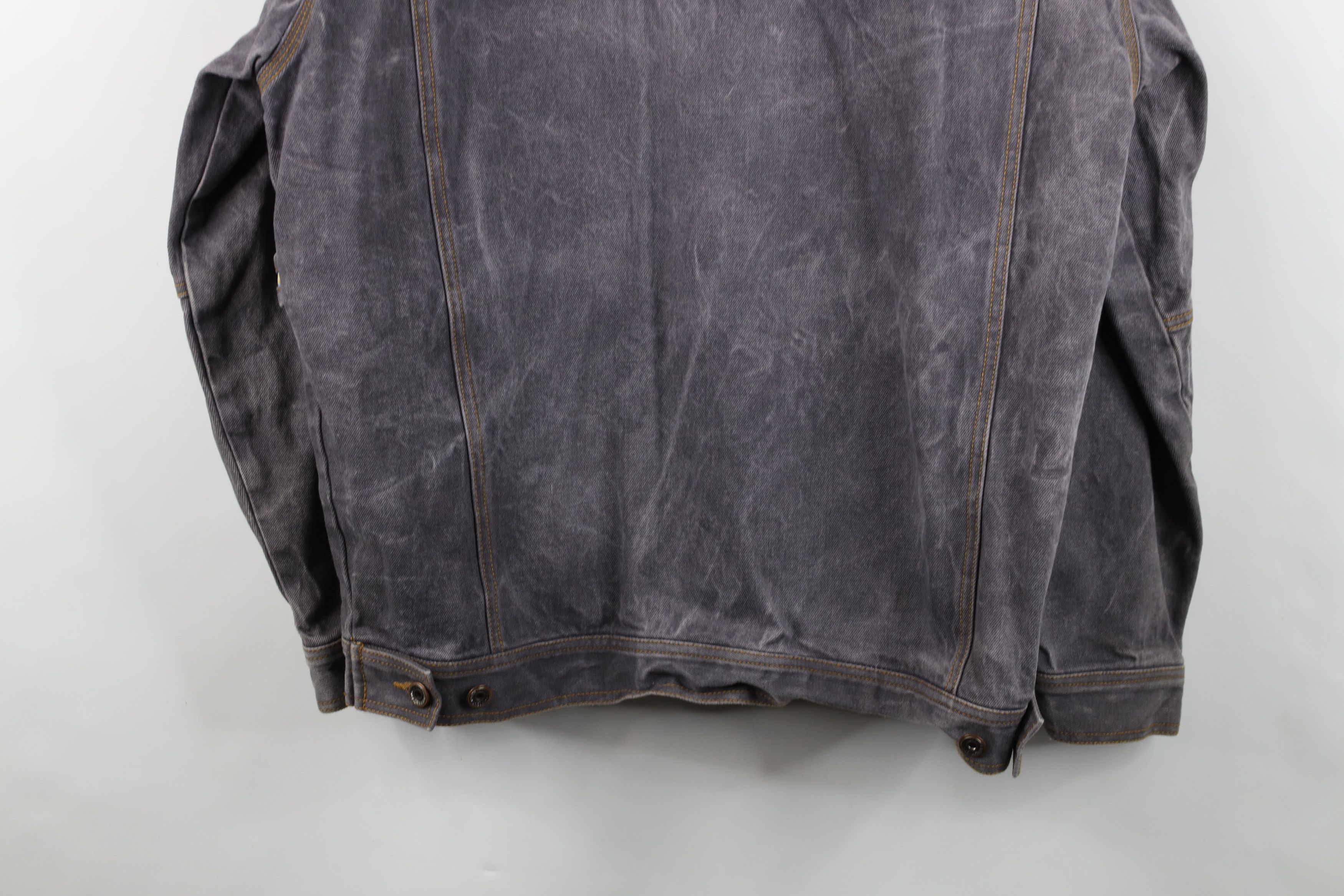 Vintage Vintage 90s Y2K Streetwear Fit Denim Trucker Jacket Gray Size US M / EU 48-50 / 2 - 15 Thumbnail