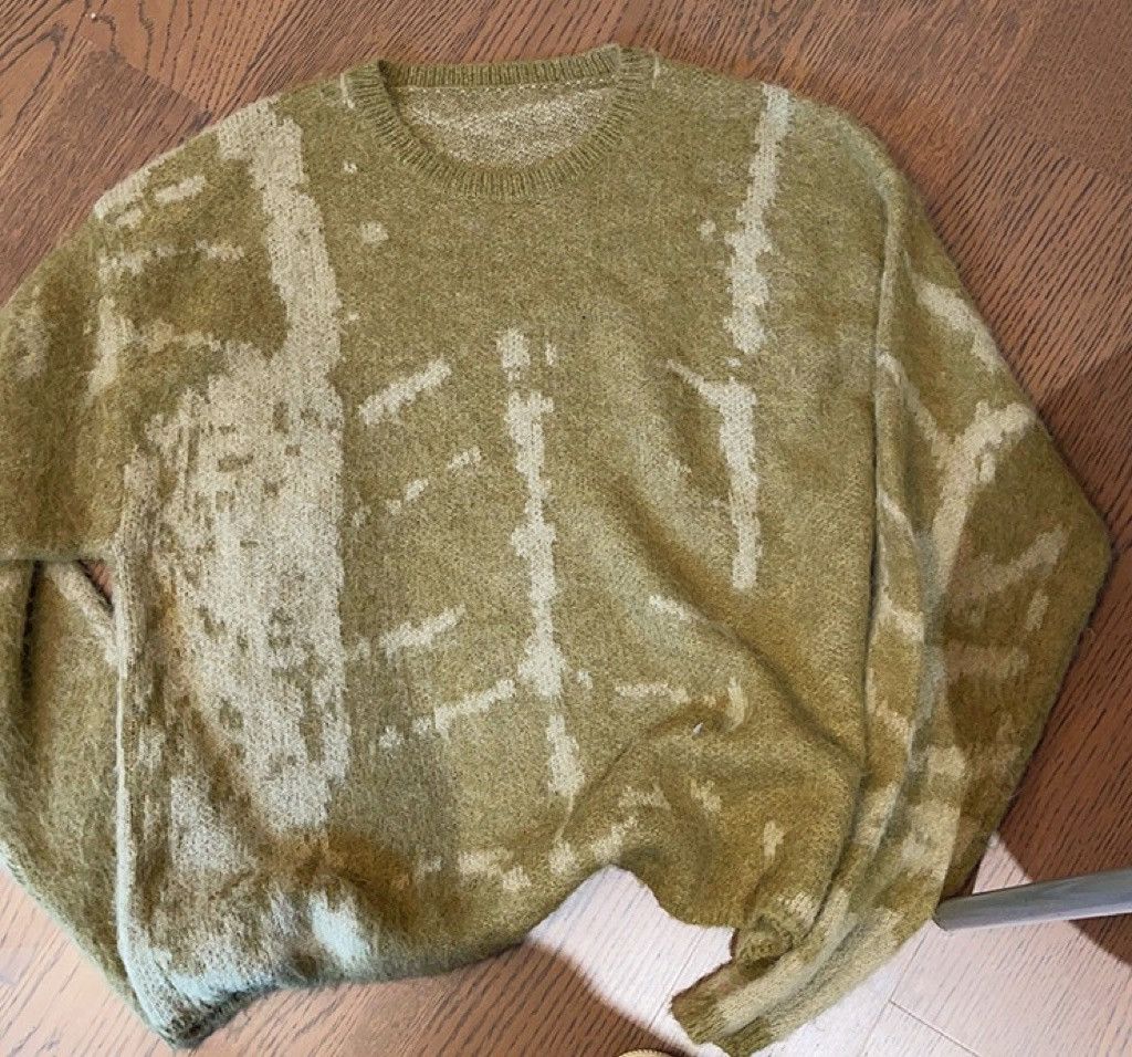Japanese Brand × Vintage Avant garde fashion punk skeleton fluffy sweater knitwear Size US XXL / EU 58 / 5 - 9 Thumbnail