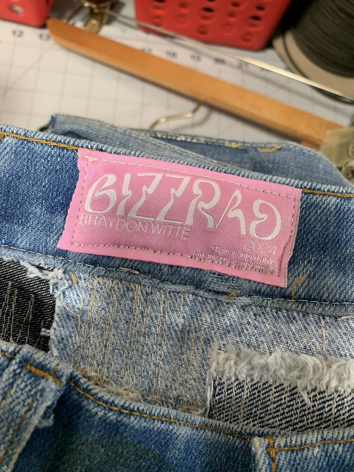 Vintage Bizzrad Scabbed Jeans Size US 34 / EU 50 - 8 Thumbnail
