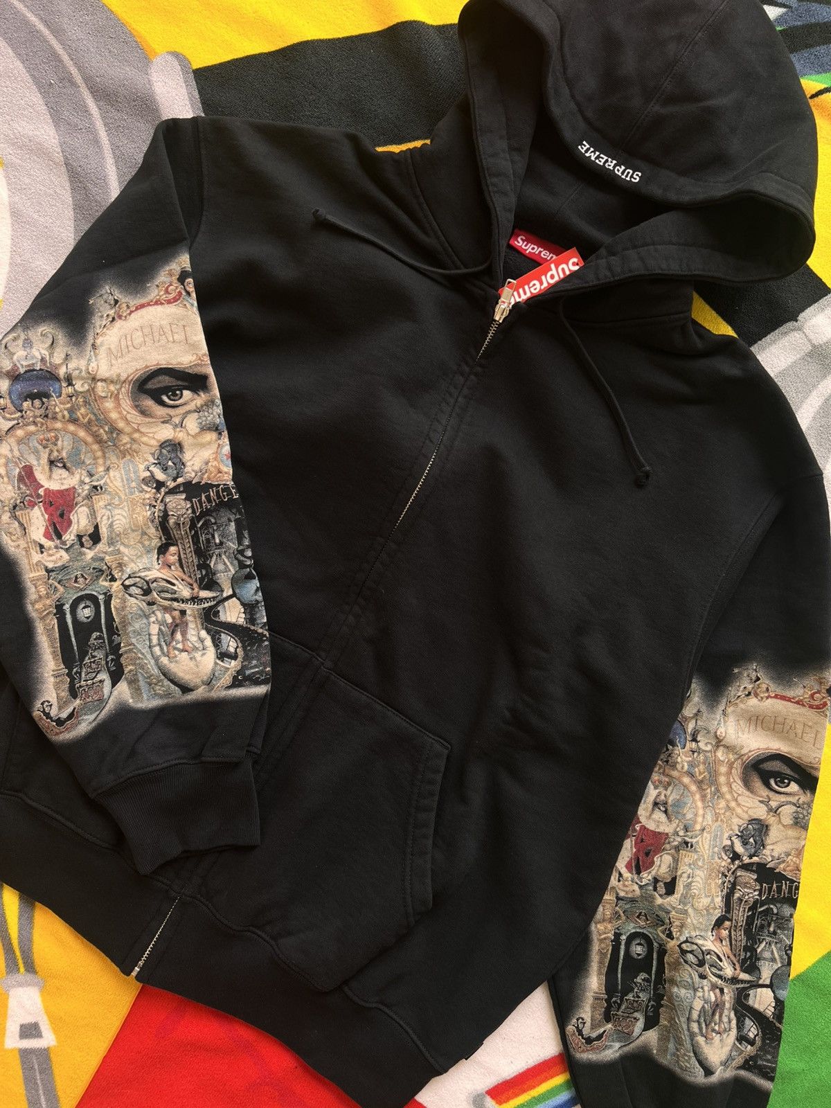 Supreme Supreme Michael Jackson Dangerous Zip Up Hooded Sweatshirt Size US XL / EU 56 / 4 - 7 Thumbnail