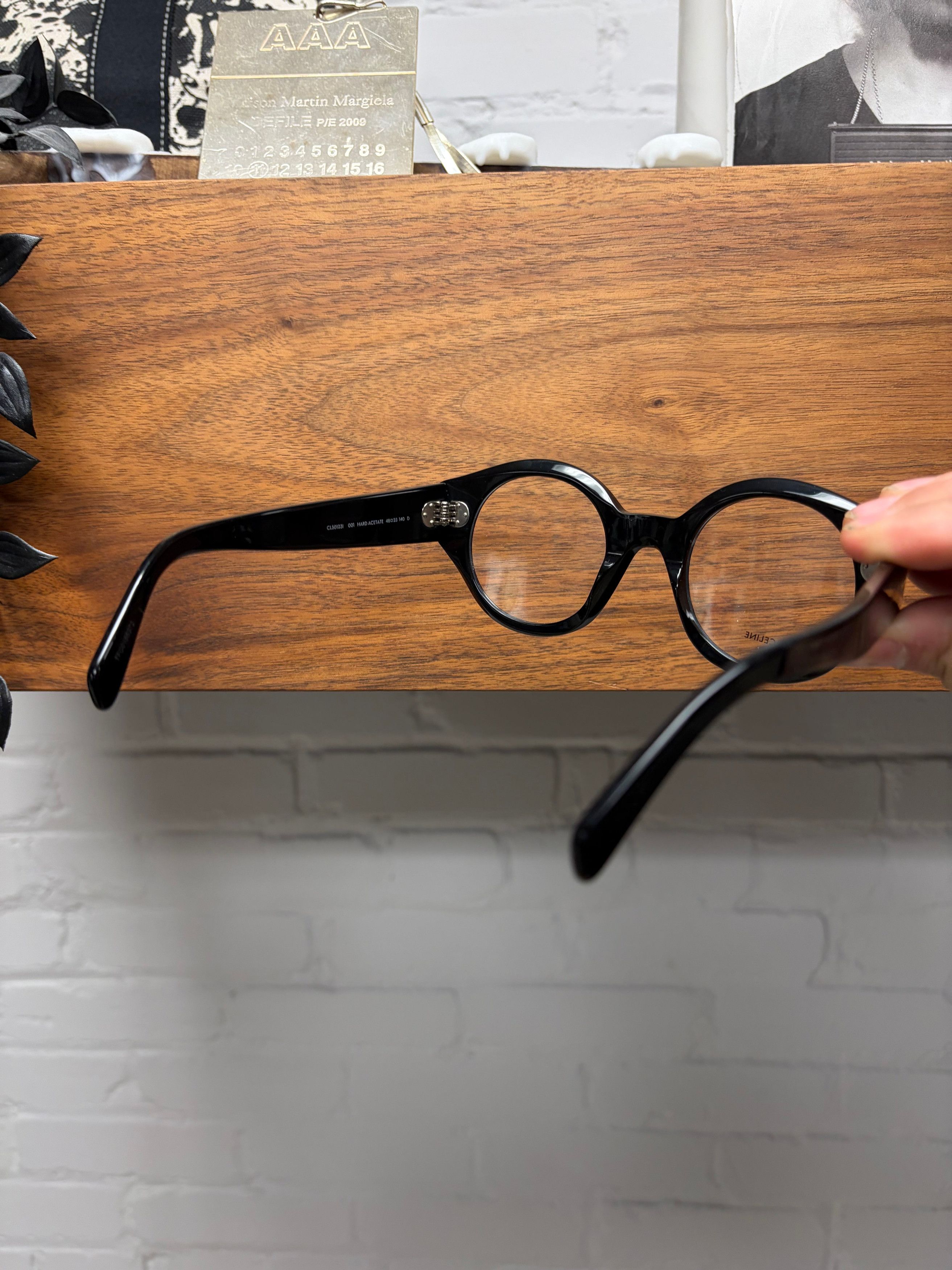 Celine Celine ‘CL501231’ Rounded Black Acetate Optical Glasses Size ONE SIZE - 3 Thumbnail
