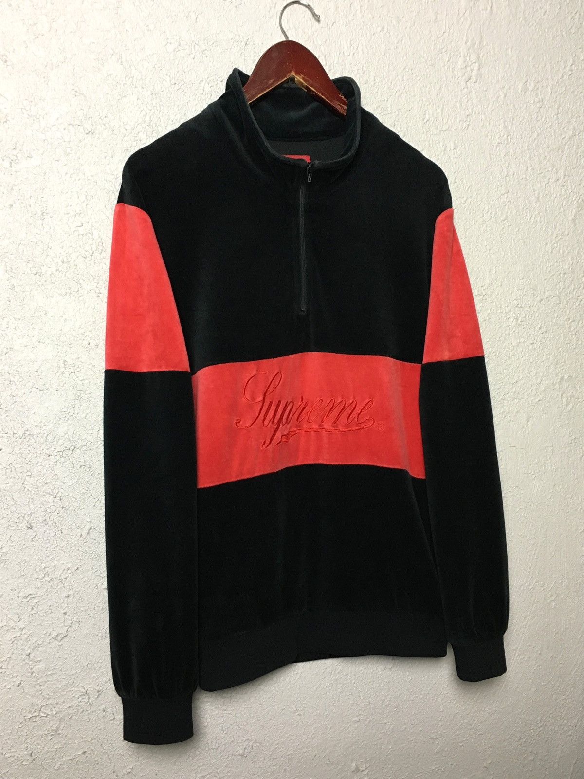 Supreme half-zip SUPREME Velour Half Zip Pullover vintage y2k skate Size US XL / EU 56 / 4 - 4 Thumbnail