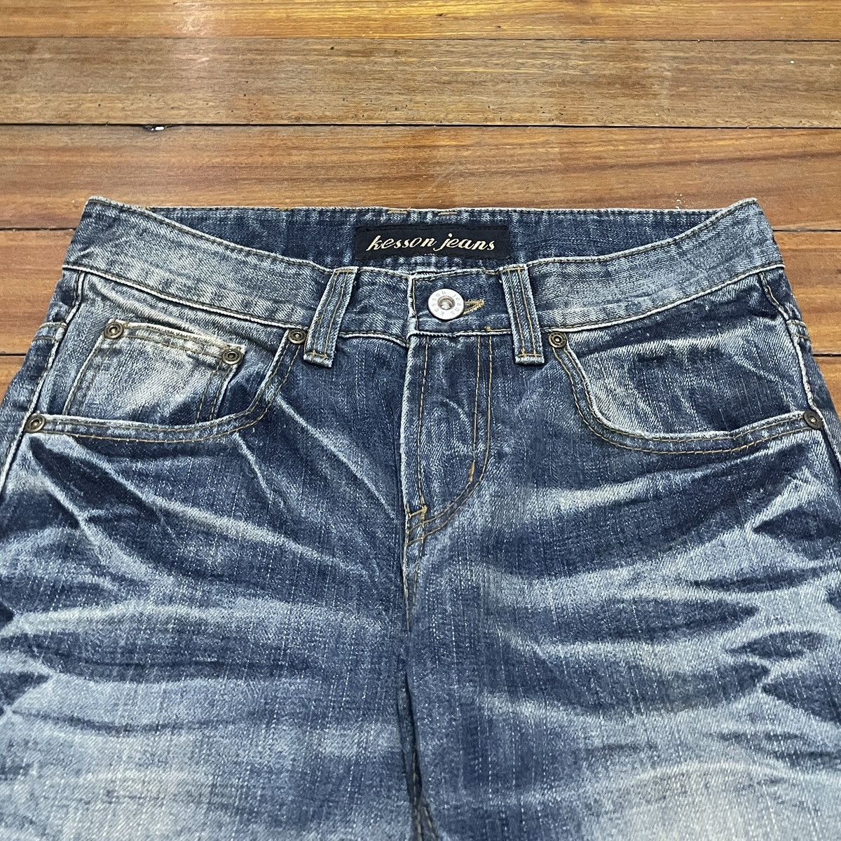 Vintage Rare Design Vintage Japanese Brand Kesson Flash Jeans 2000s Size US 29 - 3 Thumbnail