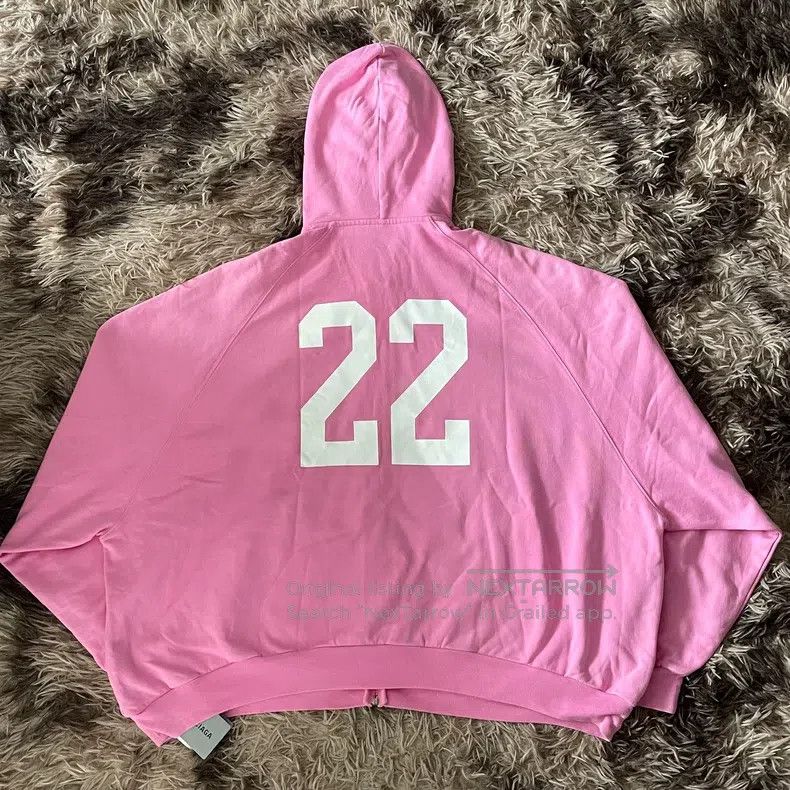 Balenciaga Balenciaga Number Printed Frayed Distressed Long Sleeve Zi Size US S / EU 44-46 / 1 - 2 Thumbnail