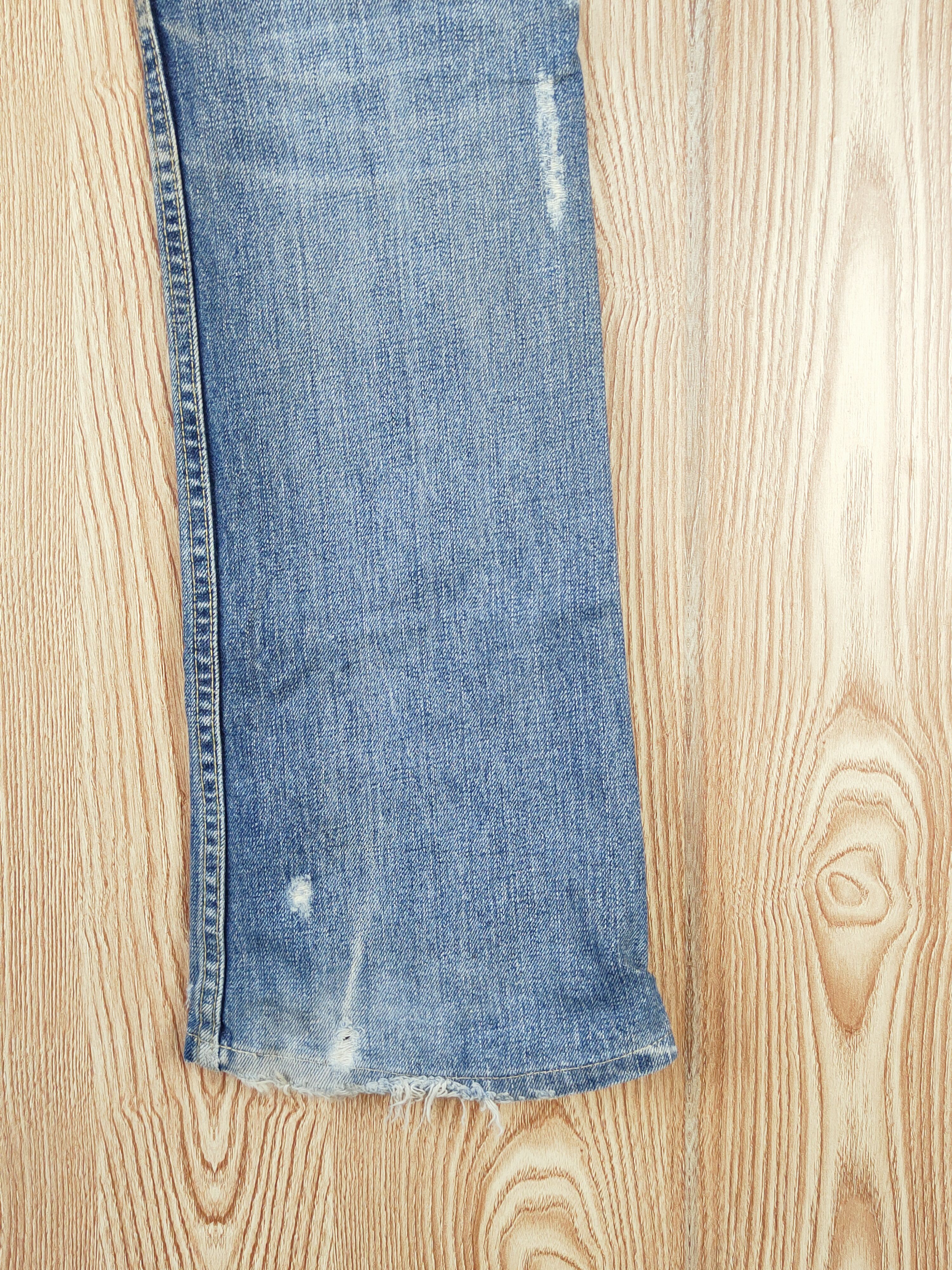 Japanese Brand Moussy Blue Distressed Ripped Jeans #W657 Size 30" / US 8 / IT 44 - 11 Thumbnail