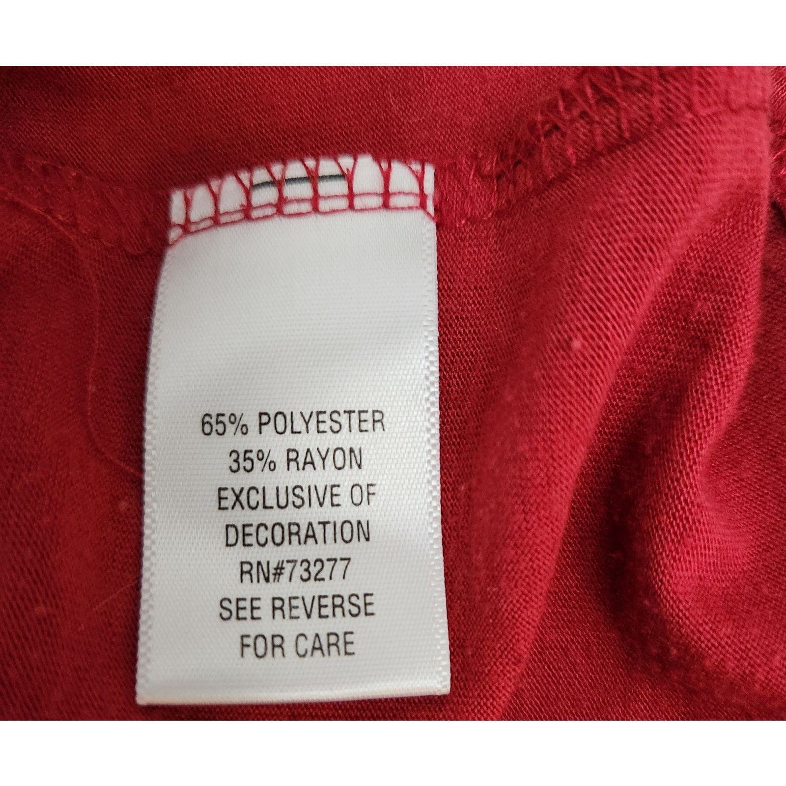 Croft & Barrow Croft & Barrow Red Pleated Bodice With Beads Top 2X Plus Size XXL / US 16-18 / IT 52-54 - 6 Thumbnail