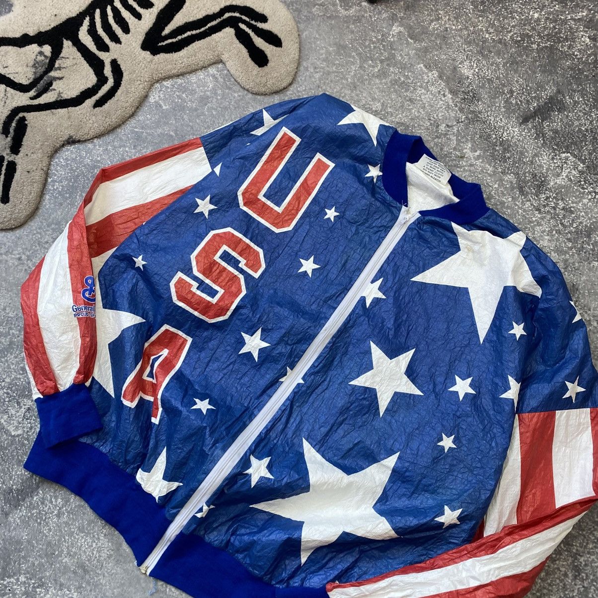 USA Olympics Vintage USA Olympic Overprinted 1980’s rare nylon jacket Size US XL / EU 56 / 4 - 2 Thumbnail