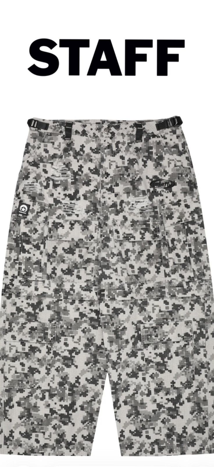 STAFF WORKFORCE Tac Pants (Grey Camo) Size US 32 / EU 48 - 1 Thumbnail