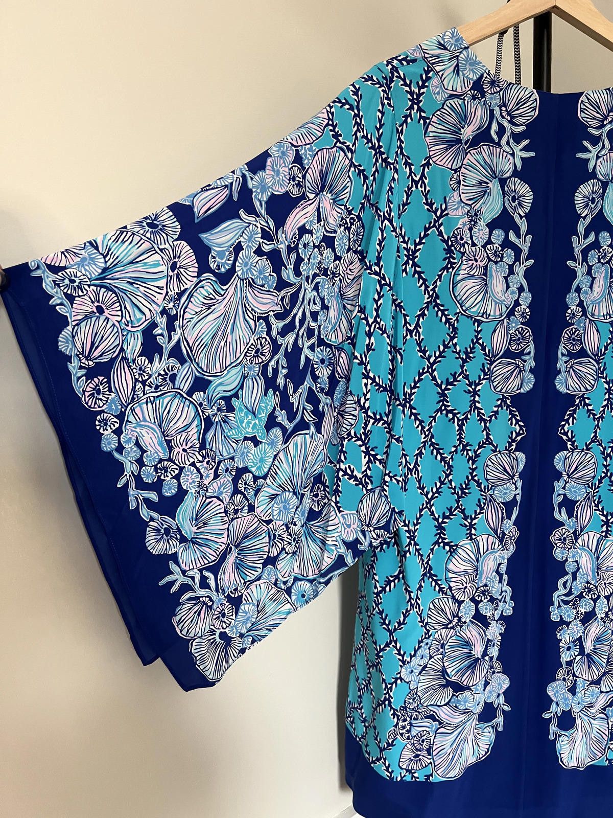 Lilly Pulitzer Lilly Pulitzer Shalynn Silk Caftan Lapis Lazuli Size M / US 6-8 / IT 42-44 - 6 Thumbnail