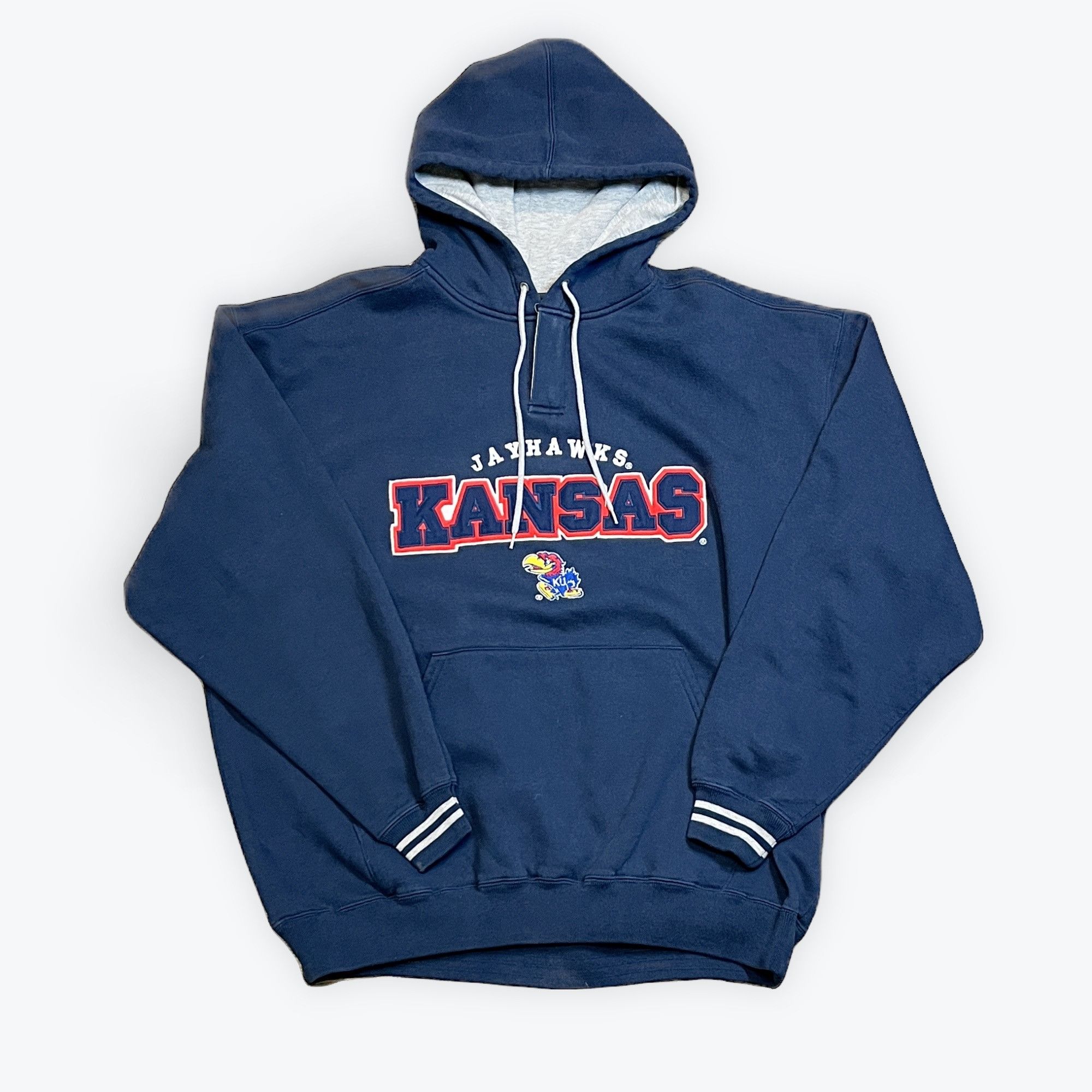 Other XL | Vintage Lee Sport x Kansas Jayhawk Navy Blue Hoodie Size US XL / EU 56 / 4 - 1 Thumbnail