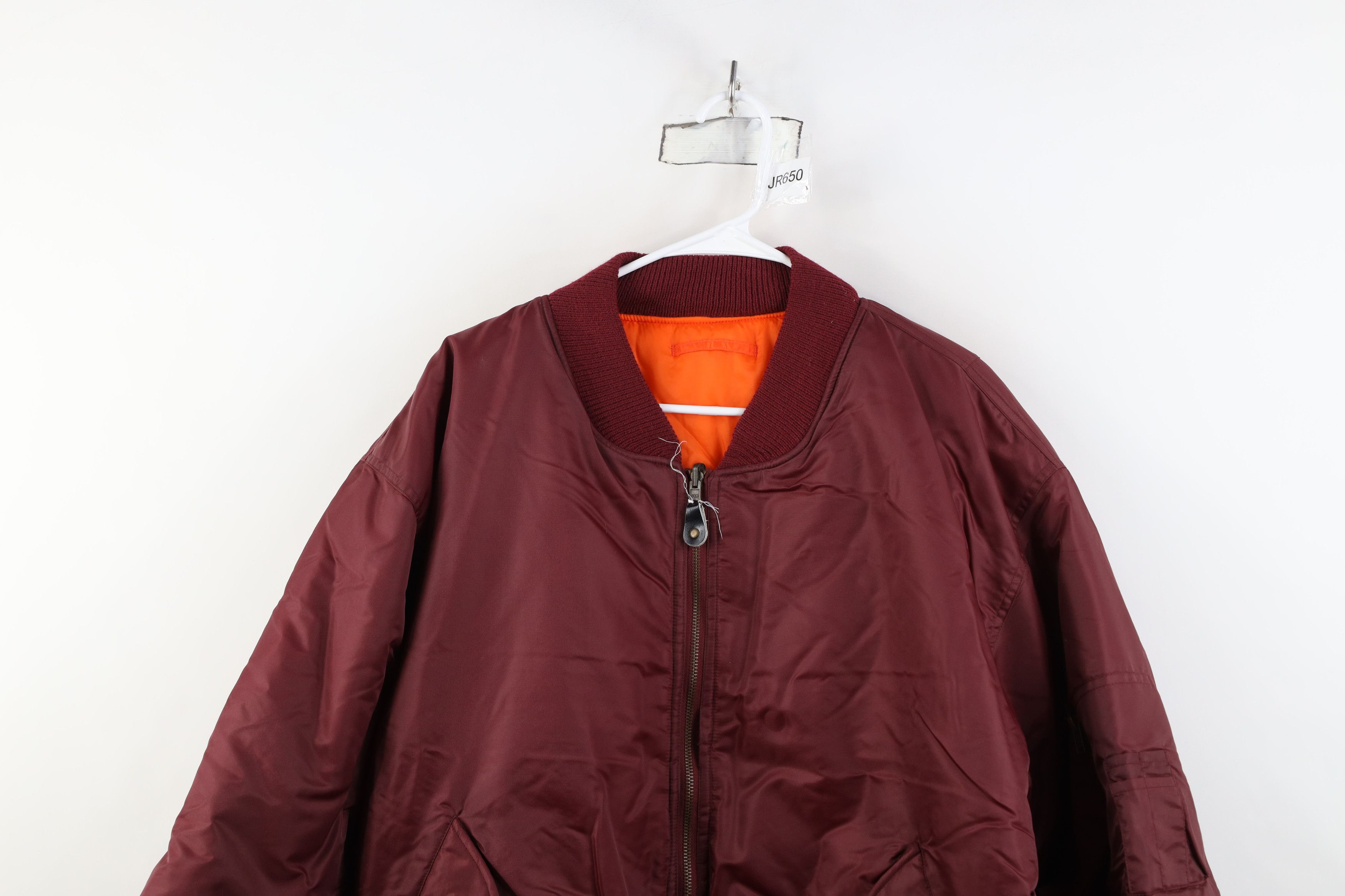 Vintage Deadstock Vintage 90s Streetwear Reversible Bomber Jacket Size US L / EU 52-54 / 3 - 2 Thumbnail