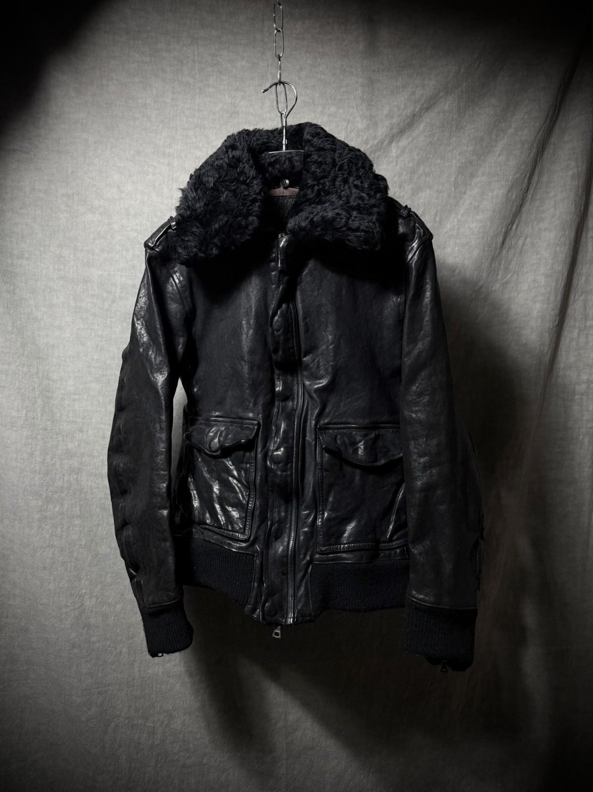 Isamu Katayama Backlash Isamu Katayama Backlash Fur Leather Jacket Size US M / EU 48-50 / 2 - 2 Thumbnail