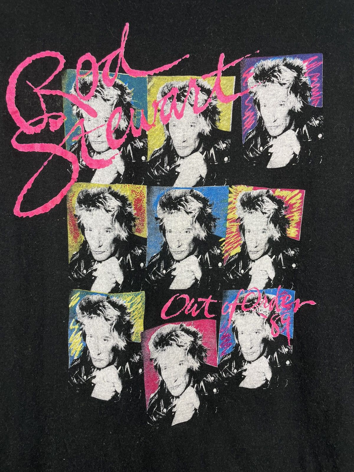 Band Tees Vintage 80s Rod Stewart out of order ‘89 tour band concert Size US M / EU 48-50 / 2 - 4 Thumbnail