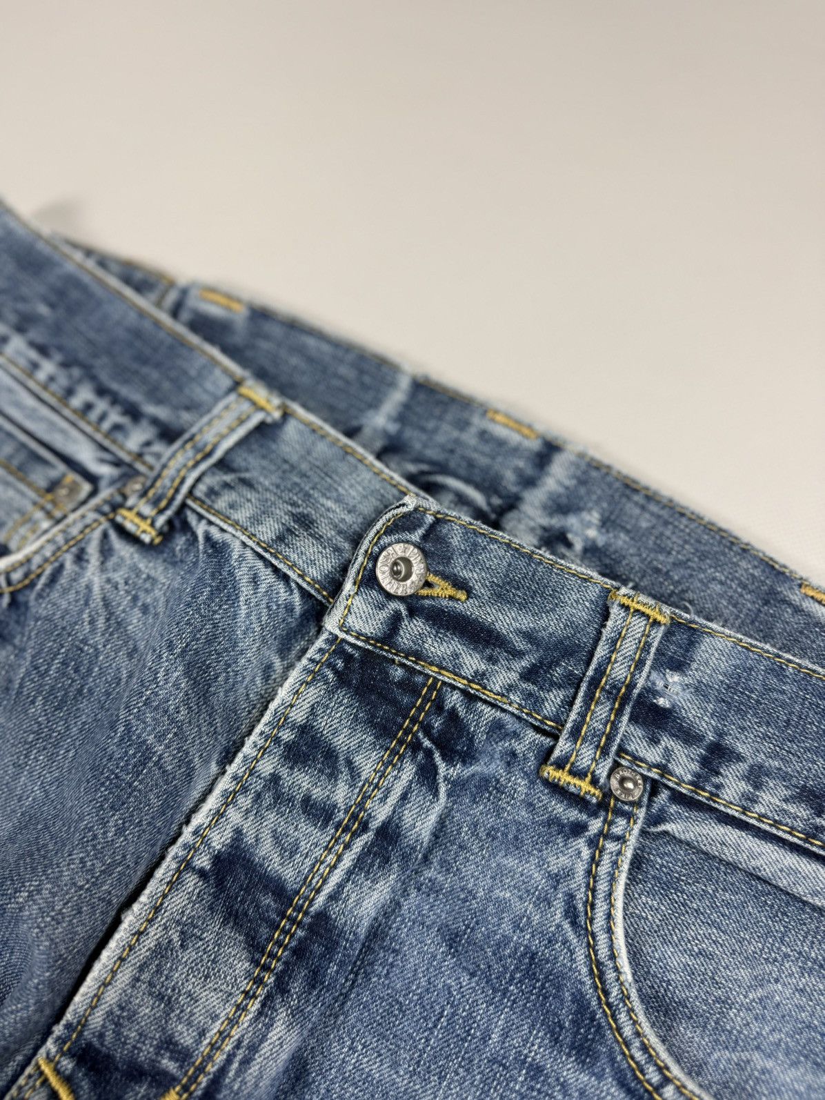 Pike Brothers Pike Brothers Men’s Selvedge Denim Back Buckle Jeans Size 33 Size US 33 - 10 Thumbnail