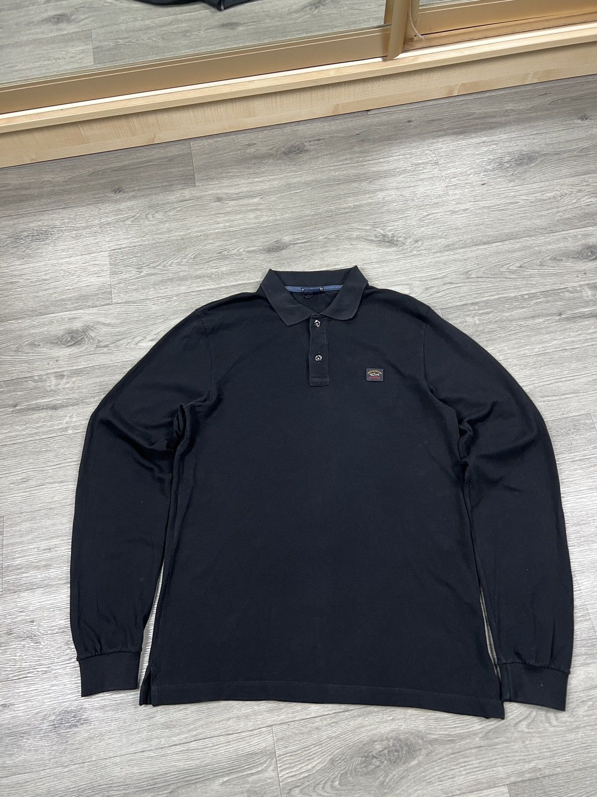 Paul & Shark PAUL & SHARK Black Long Sleeve Polo SIZE L Size US L / EU 52-54 / 3 - 2 Thumbnail
