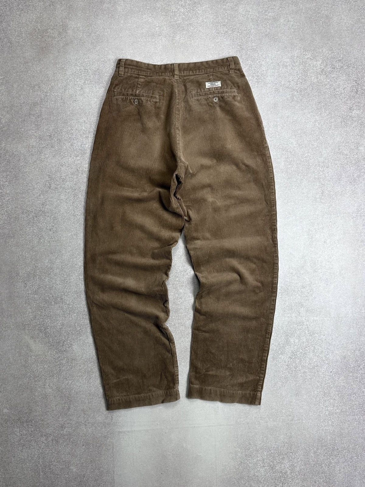 Polo Ralph Lauren Vintage 90s Polo Ralph Lauren Corduroy Baggy Chino Pants 31 Size US 31 - 2 Thumbnail