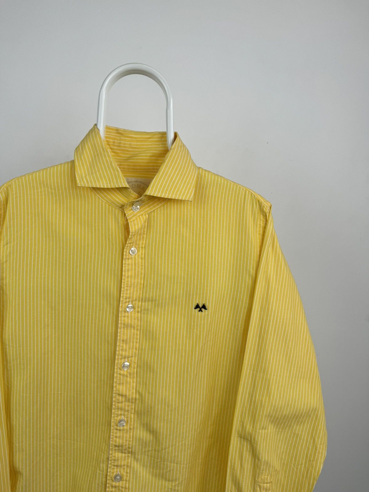 Burberry × Vintage Vintage Thomas Burberry Striped Long Sleeve Shirt Size US L / EU 52-54 / 3 - 2 Thumbnail