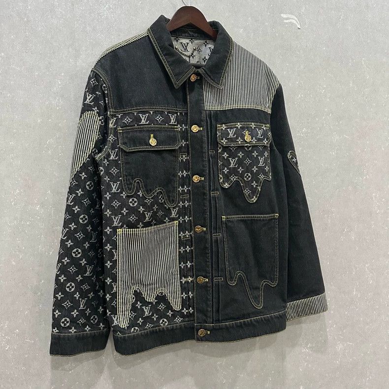 Louis Vuitton Louis Vuitton Nigo deconstructed patchwork denim jacket 250 Size US M / EU 48-50 / 2 - 3 Thumbnail