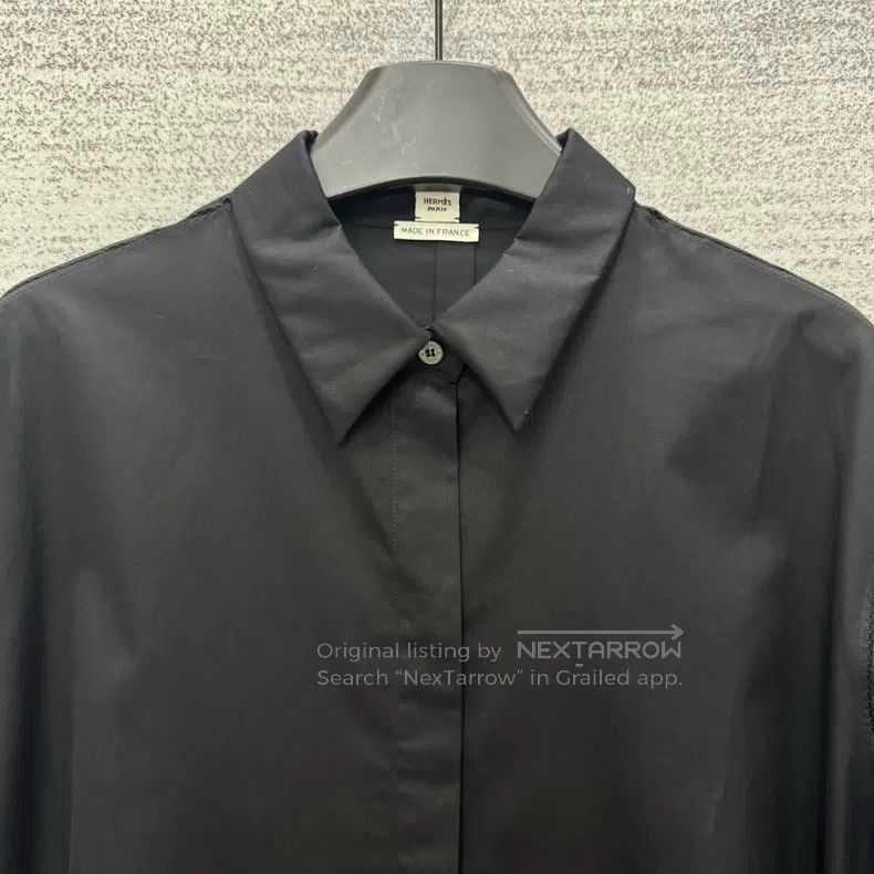 Hermes Hermes Black Shirt Size S / US 4 / IT 40 - 2 Thumbnail