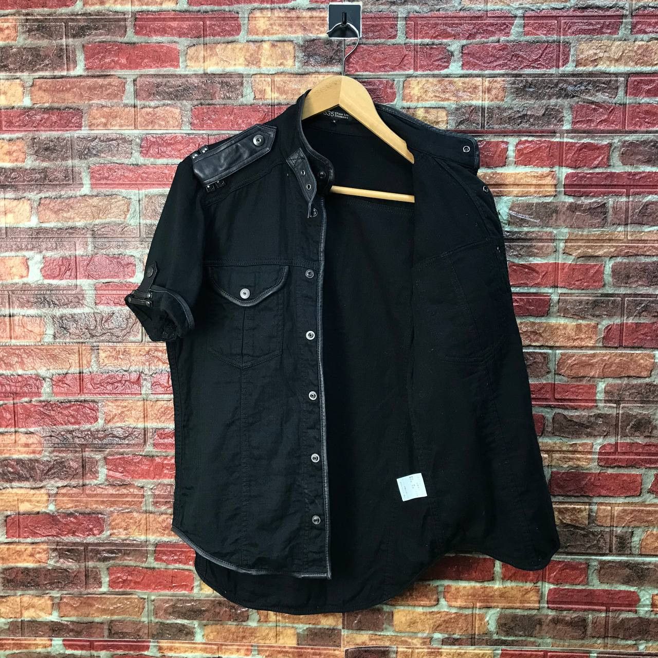 5351 POUR LES HOMMES 5351 Pour Les Hommes Pilot Bondage LGB Shirt Leather Trim Size US M / EU 48-50 / 2 - 3 Thumbnail