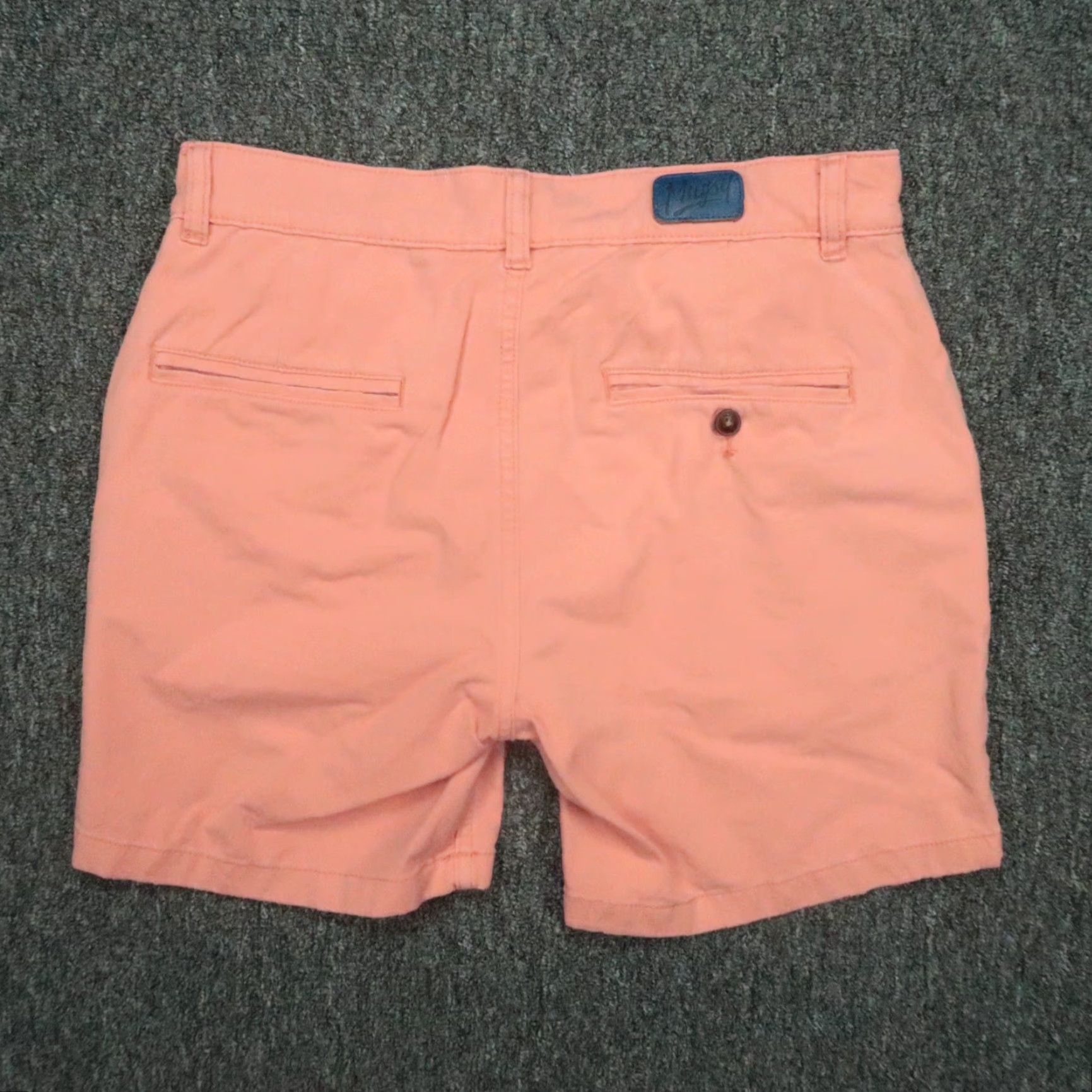 Vintage MUGSY Shorts Mens 30 Coral Canyons Stretch Flat Front Chino 6" Red Regular 30 in Cotton Spandex Viscose Size US 30 / EU 46 - 4 Thumbnail