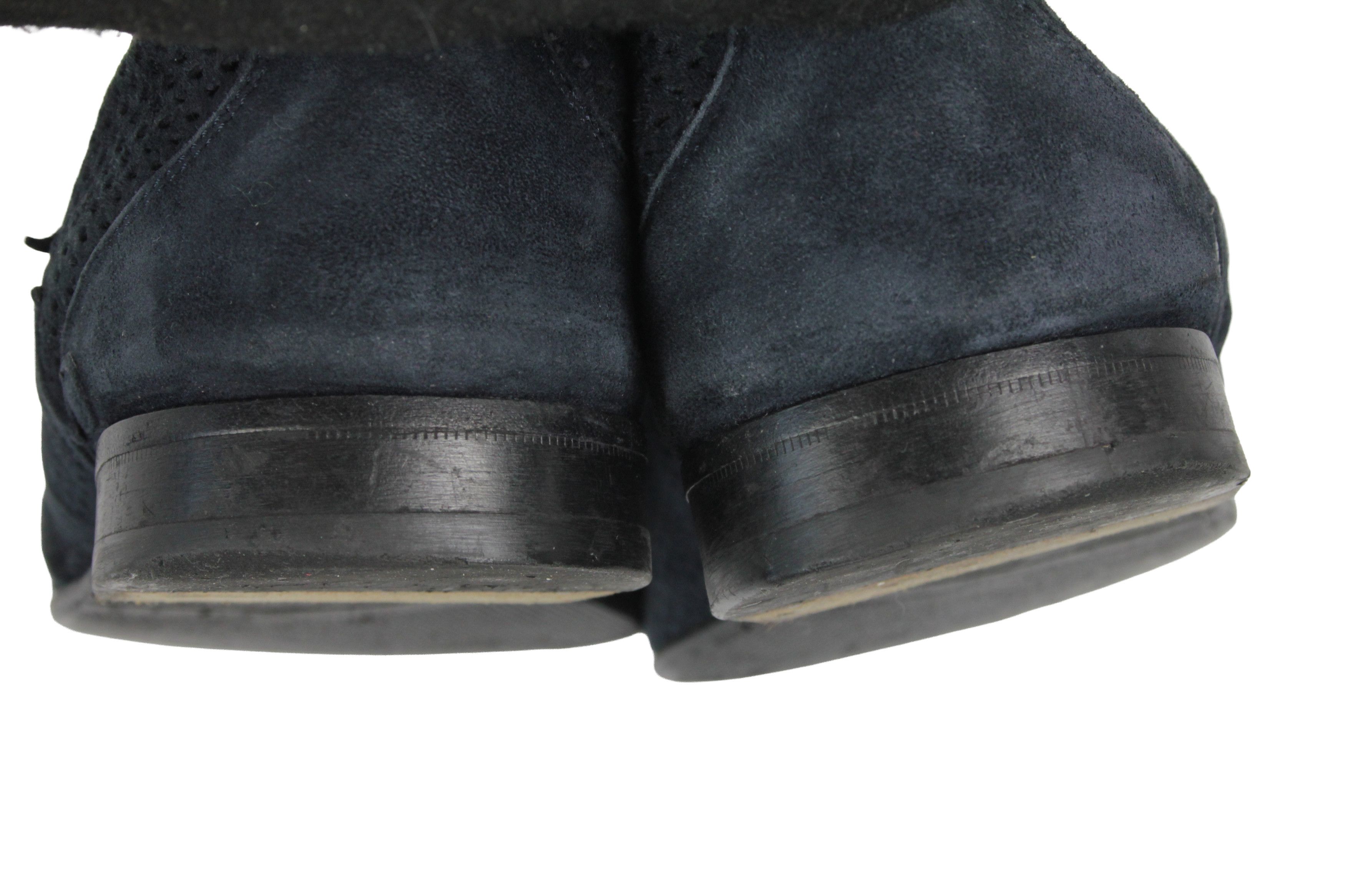 John Galliano 00S Logo Y2K Style Suede Mesh Loafers Vintage Size US 11 / EU 44 - 11 Thumbnail