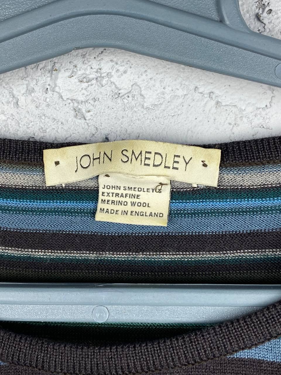 John Smedley John Smadley New Zealand Merino Wool Knit Striped Sweater Size US M / EU 48-50 / 2 - 7 Thumbnail