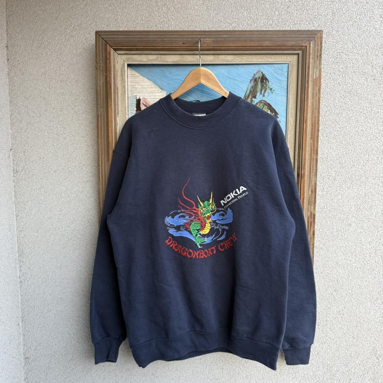 Vintage Nokia Vintage 90s Screen Stars Sweatshirt Size US L / EU 52-54 / 3 - 2 Thumbnail
