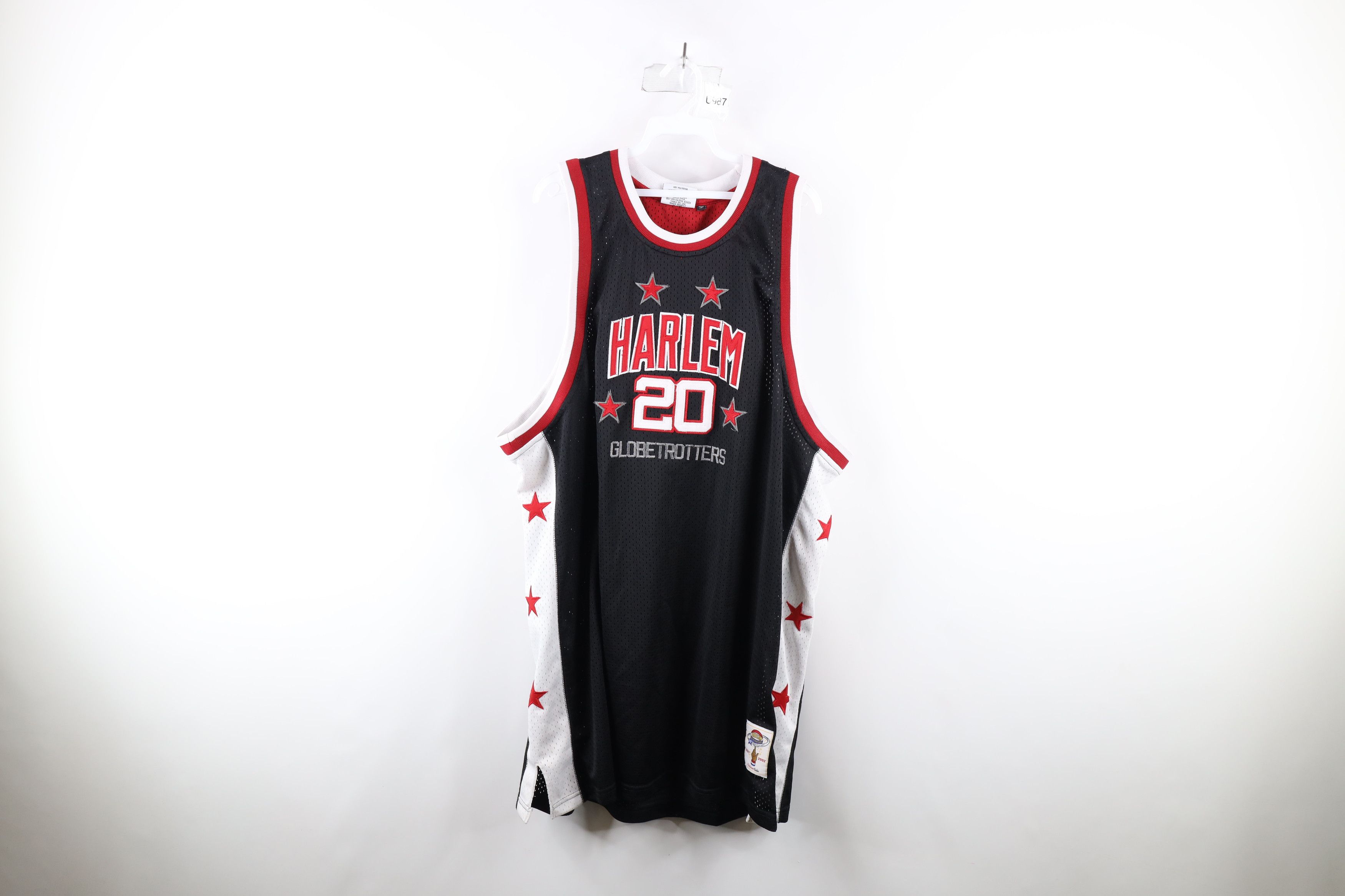 image of Y2K 2002 Fubu Harlem Globetrotters Basketball Jersey in Black, Men's (Size 2XL)