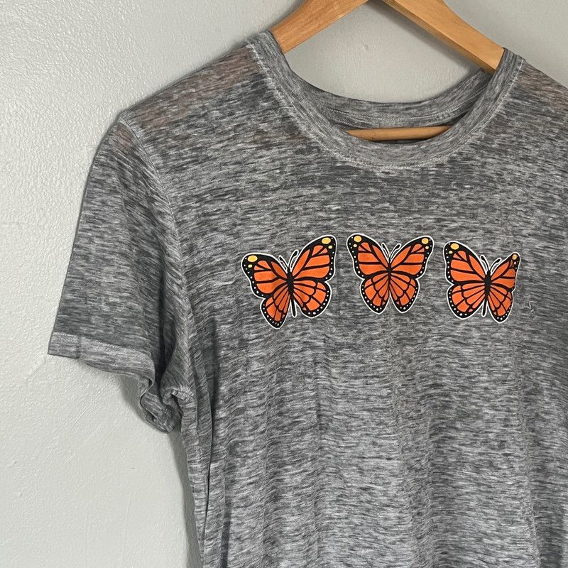 Designer Freeze Women's Graphic Crew Neck T-Shirt Heather Gray Large Size XL / US 12-14 / IT 48-50 - 2 Thumbnail