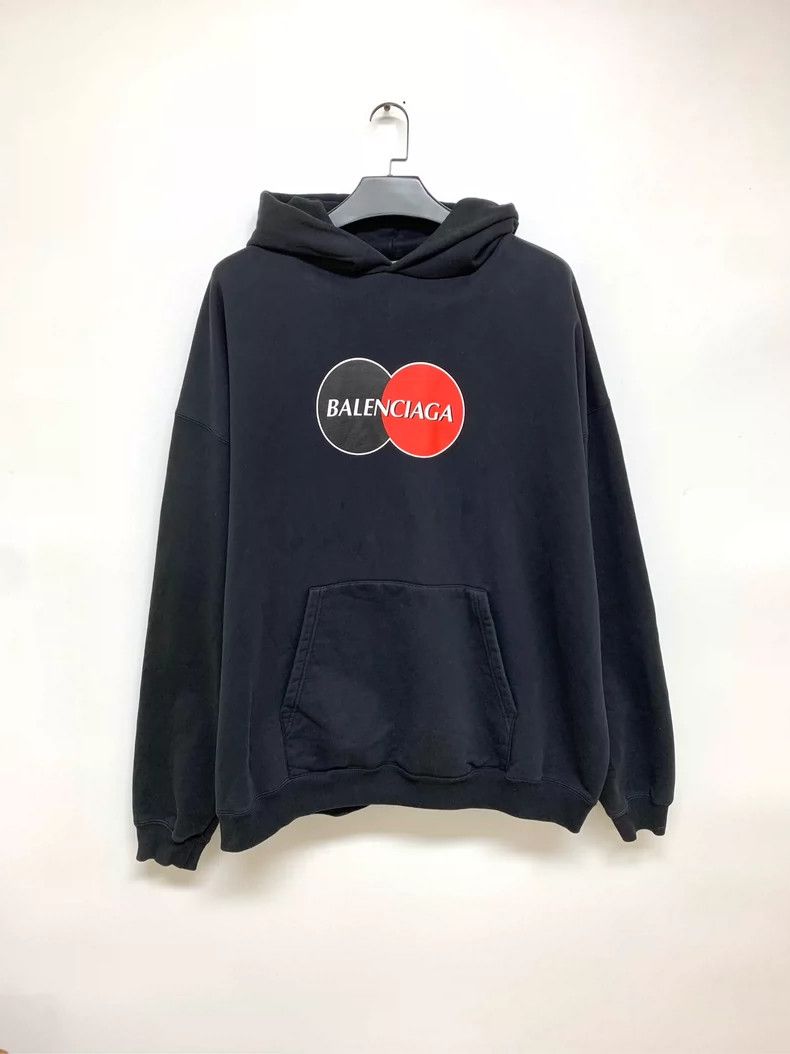 Balenciaga Mastercard Pattern Hoodie/M Size