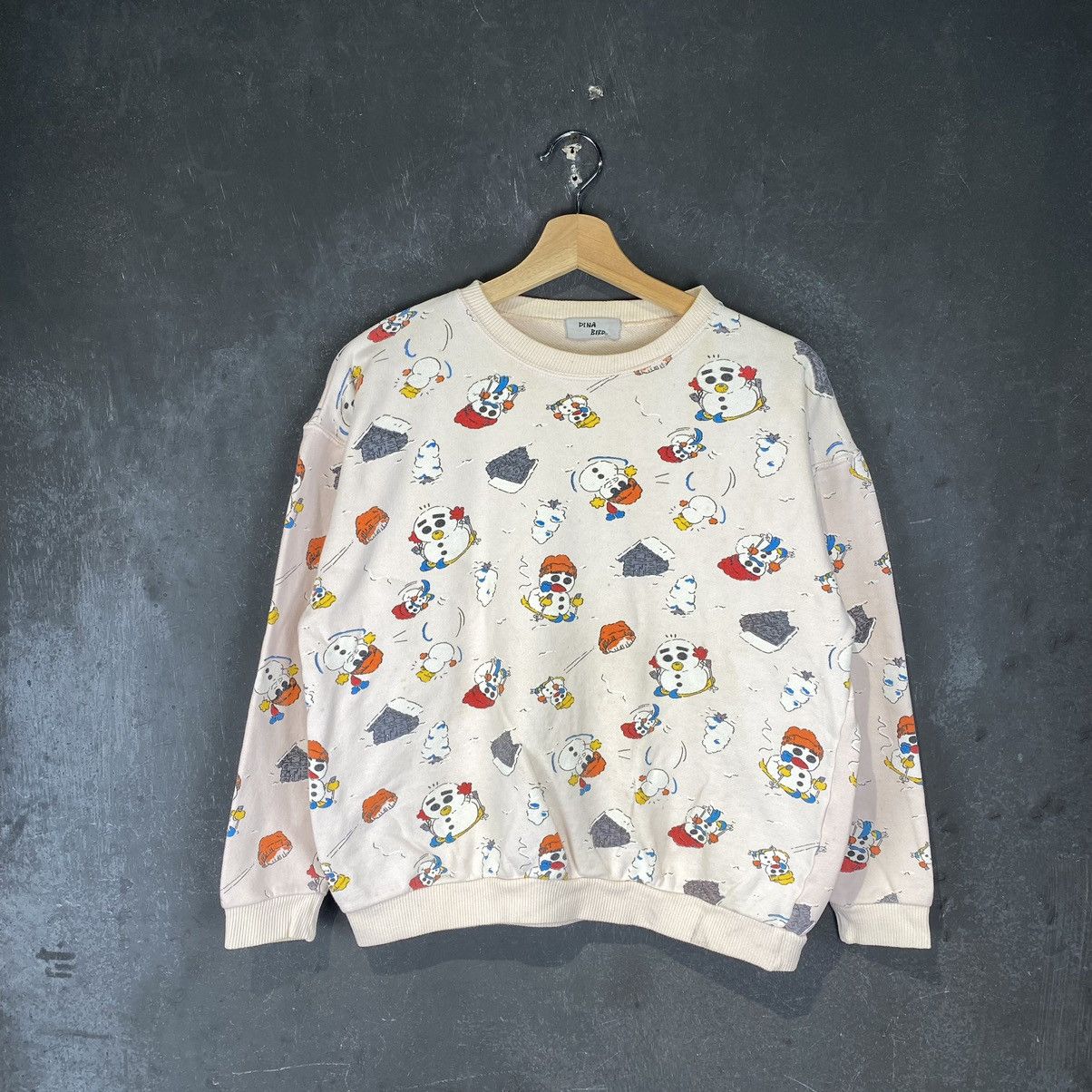 Japanese Brand × Vintage y2k Dina Bird Cute Fullpritn Crewneck Size M / US 6-8 / IT 42-44 - 1 Thumbnail