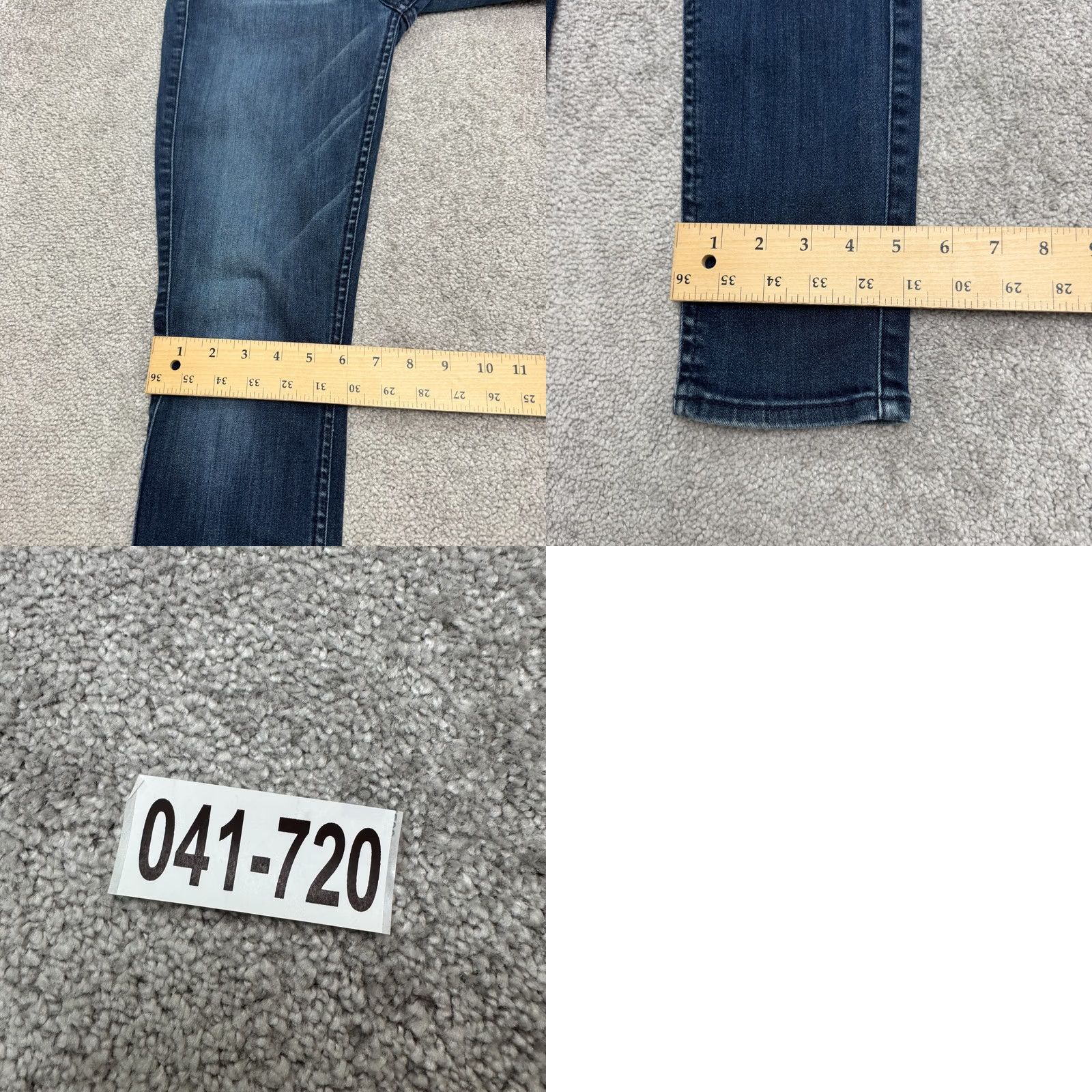 7 For All Mankind 7 For All Mankind The High Waist Skinny Jeans Womens 27 Blue Dark Wash Size 26" / US 2 / IT 38 - 10 Thumbnail