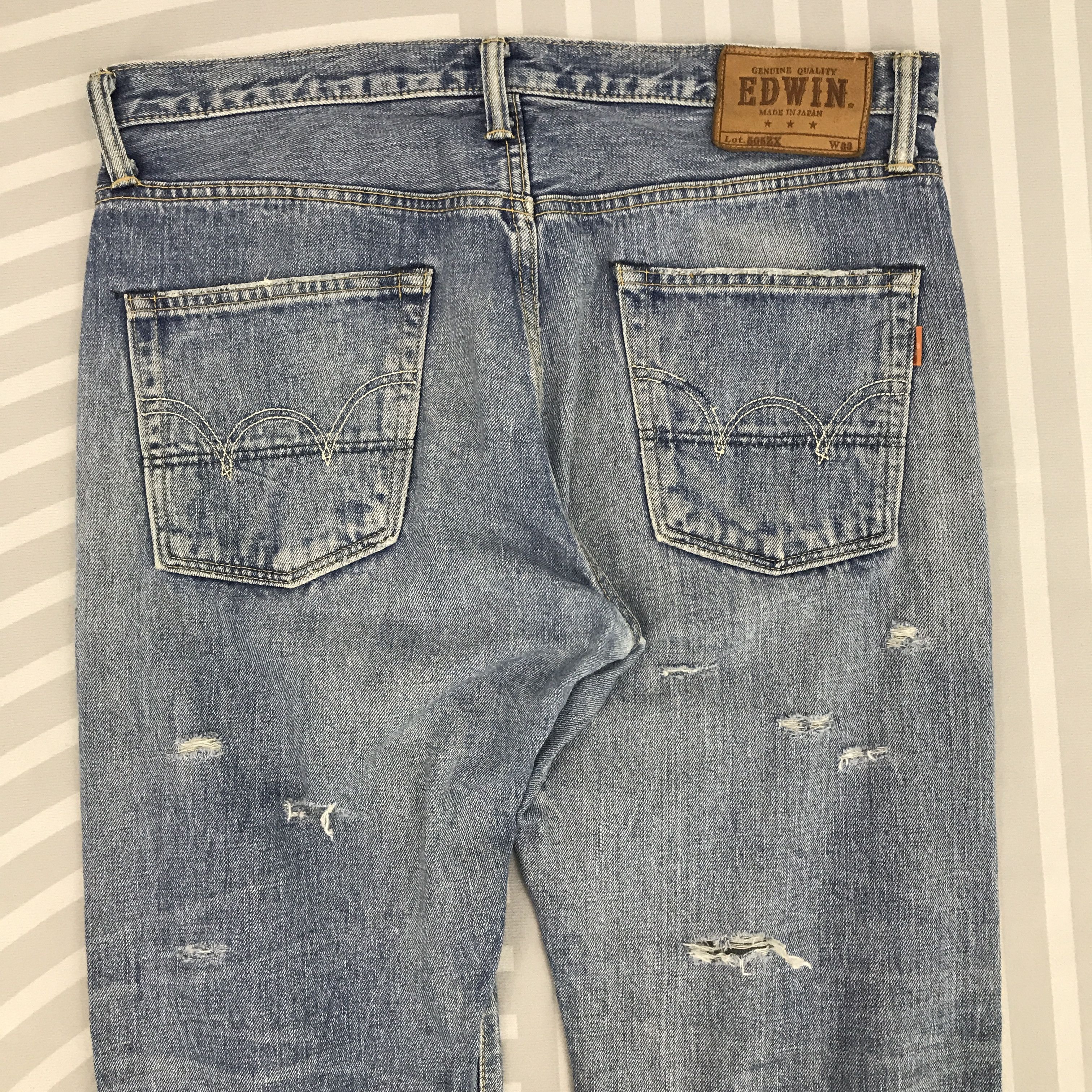 Edwin × Vintage Vintage Edwin Distressed design Japan Jeans pants Size US 33 - 5 Thumbnail