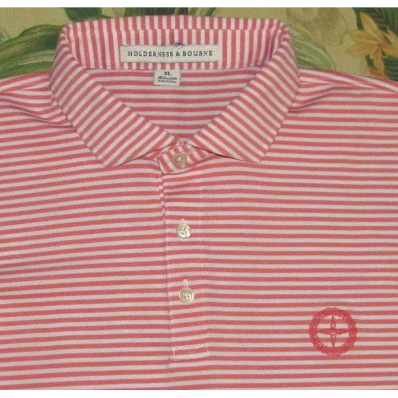Vintage HOLDERNESS & BOURNE Pink Short Sleeve Polo Golf Shirt XL Size US XL / EU 56 / 4 - 2 Thumbnail