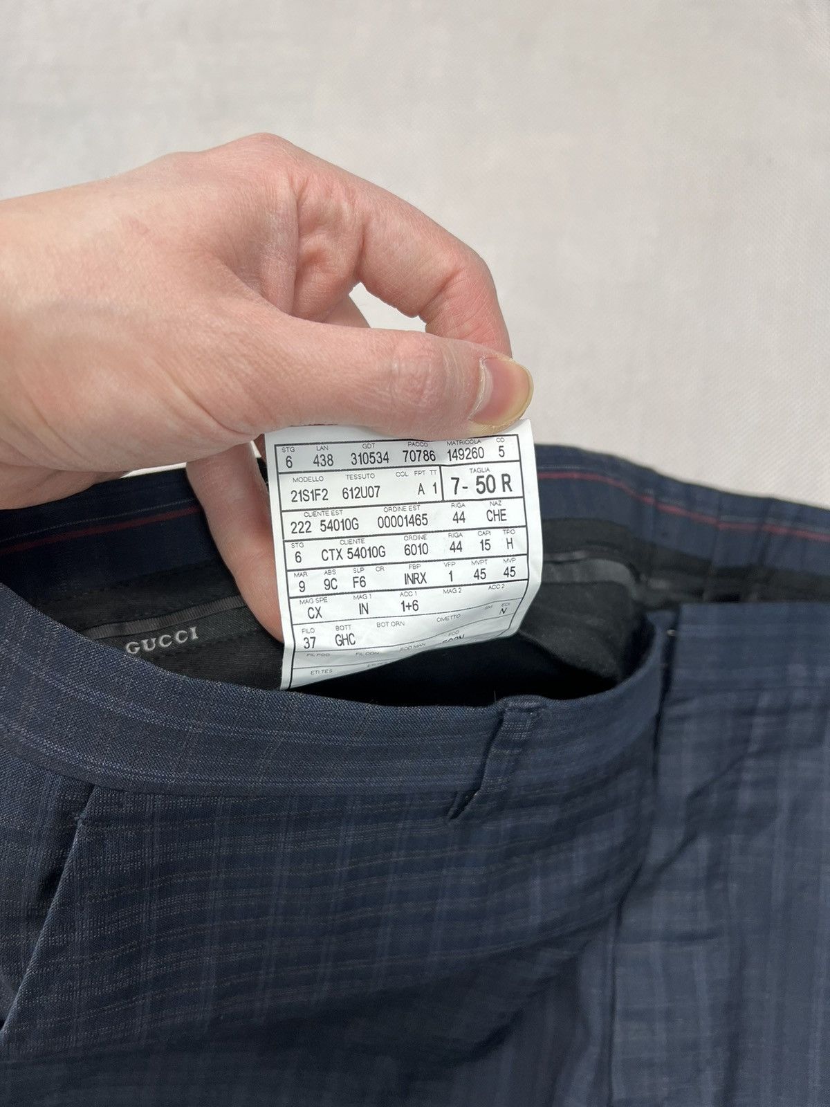 Gucci Checkered Trousers Gucci 100% Wool Size US 34 / EU 50 - 2 Thumbnail