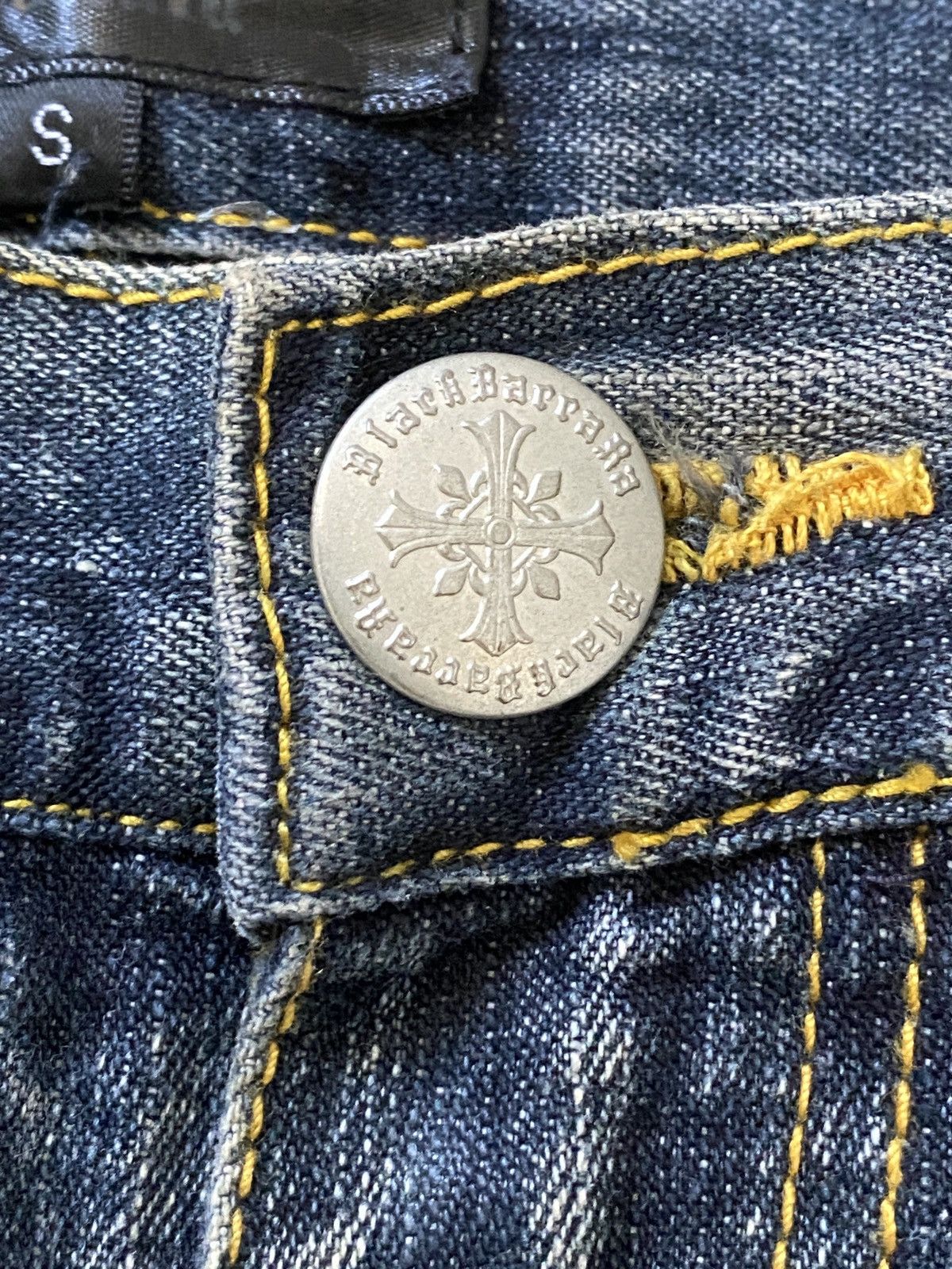 Japanese Brand Black Baccara - Studded Double Waist Clawmark Flare Denim Size US 32 / EU 48 - 8 Thumbnail
