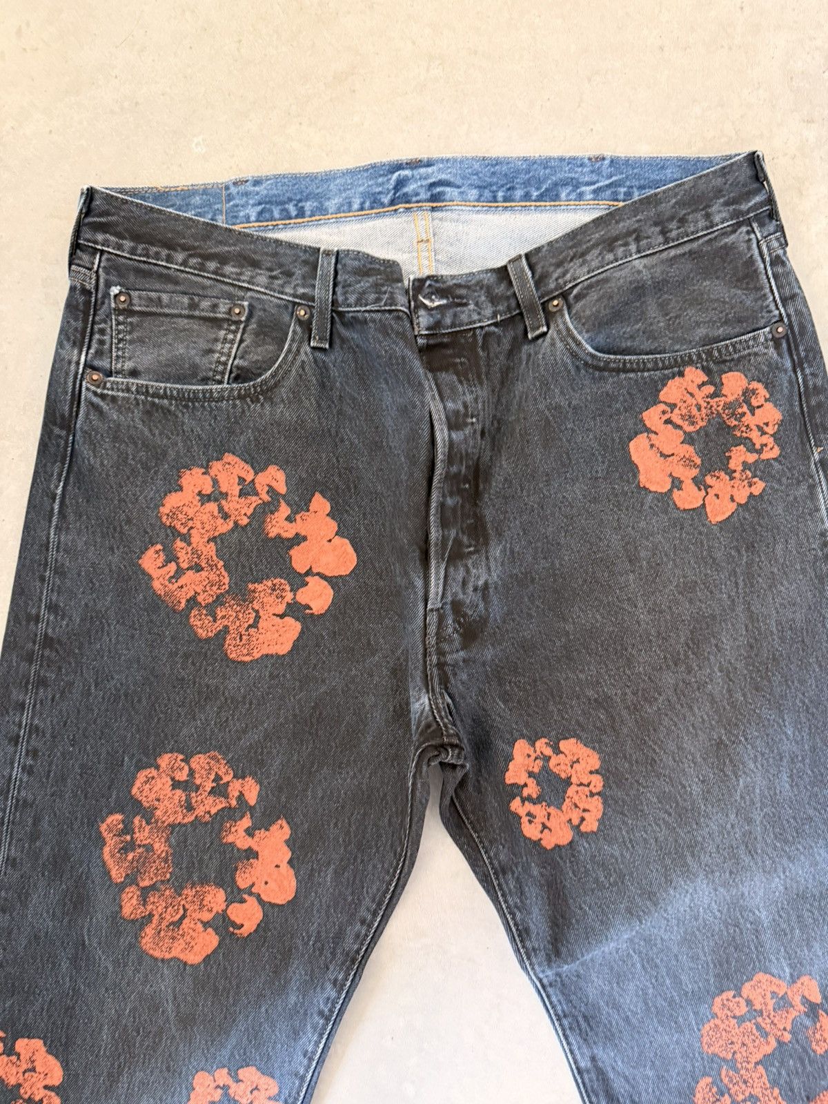 DENIM TEARS Denim tears black painted jeans Size US 38 / EU 54 - 4 Thumbnail