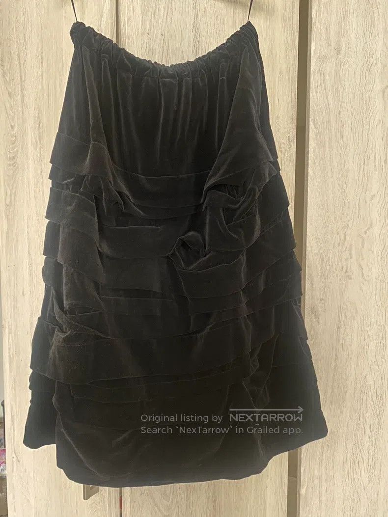 Comme des Garcons Comme Des Garcons size S Velvet pleated tutu skirt Size 23" - 1 Thumbnail