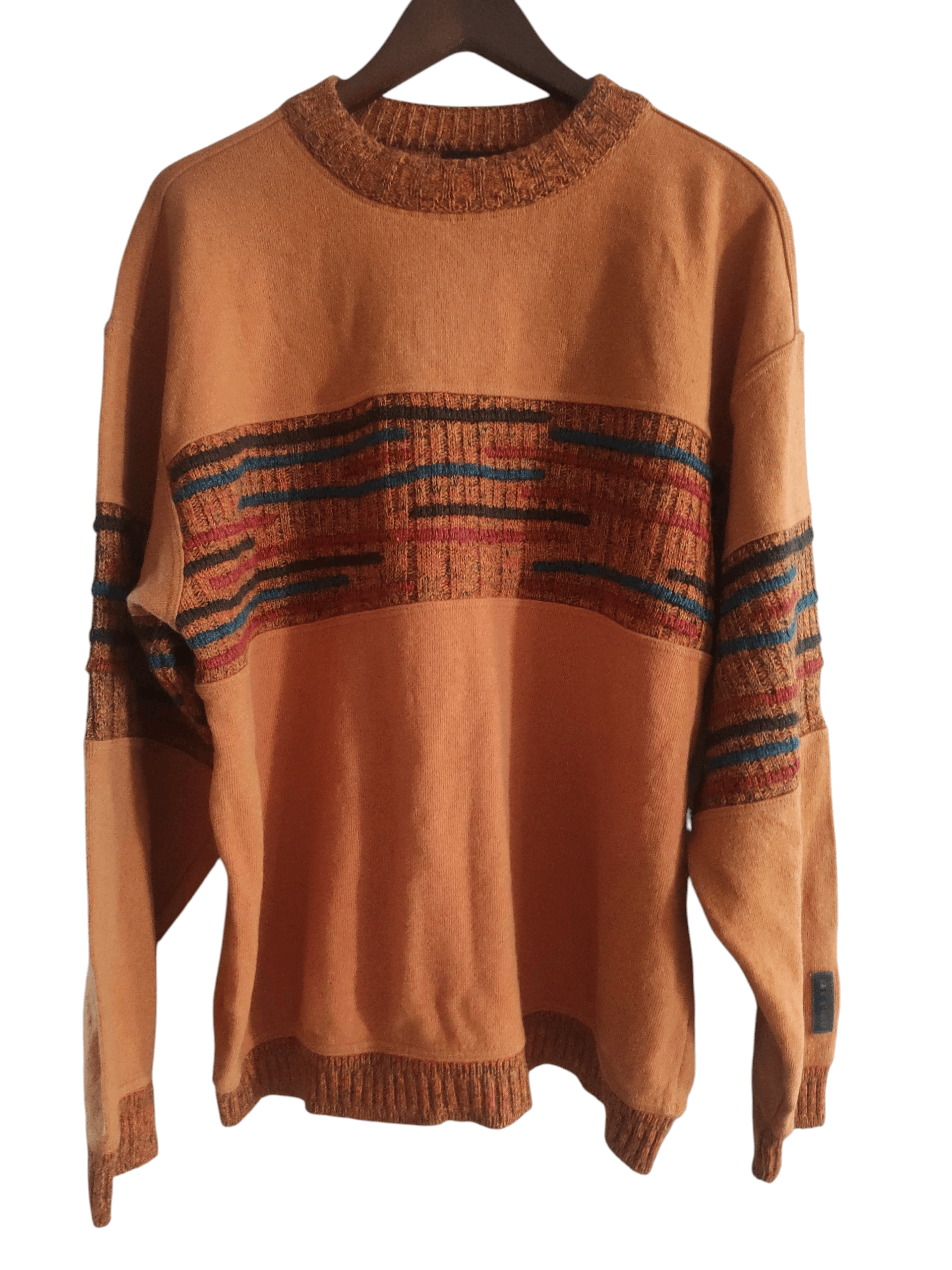Carlo Colucci Carlo Colucci Sweater Multicolor Striped Knit Pullover 90s Size US XL / EU 56 / 4 - 2 Thumbnail