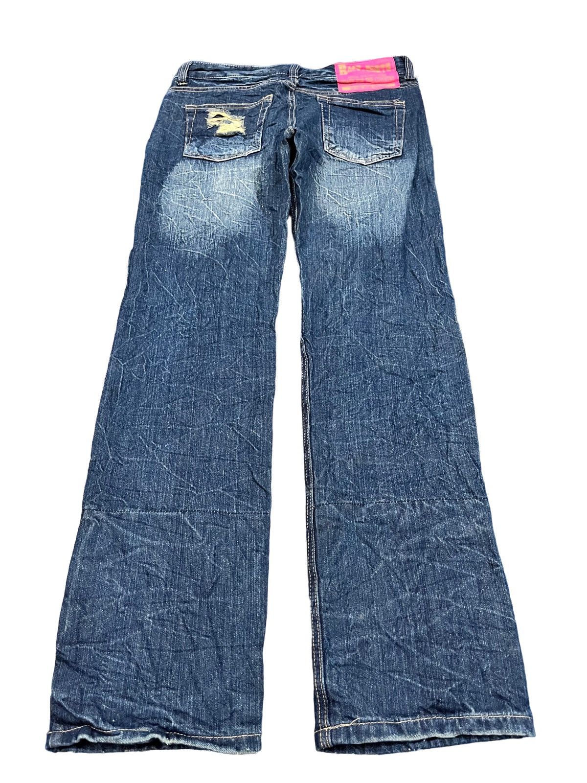 Japanese Brand × Vintage Vintage Japanese Brand Punk Embroidded Skull Denim Size US 31 - 5 Thumbnail