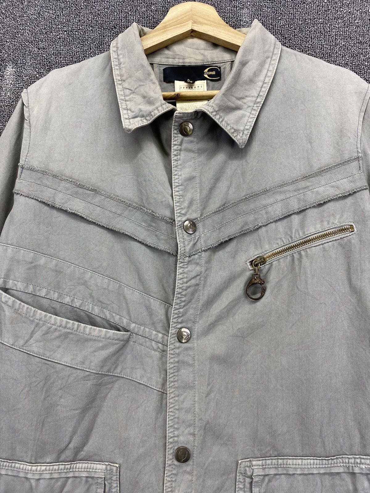 Just Cavalli Vintage Just Cavalli Punk Style Rare Jacket Size XXL / US 16-18 / IT 52-54 - 5 Thumbnail