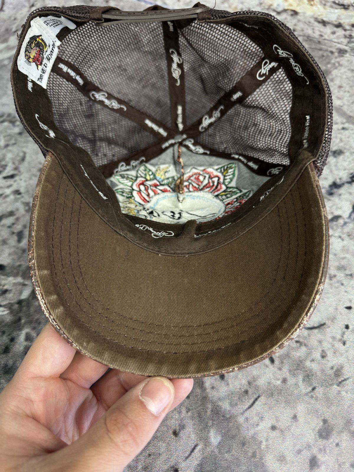 Ed Hardy Ed Hardy “Sugar Skull” Men’s Cap Size ONE SIZE - 7 Thumbnail
