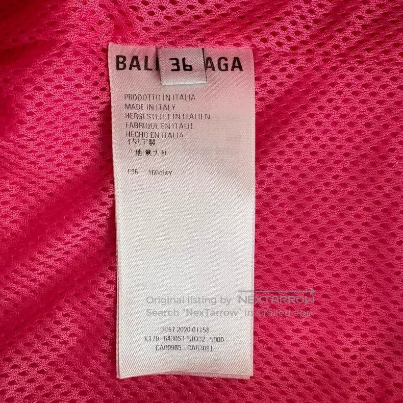 Balenciaga Balenciaga Pink Fleece Long Sleeve Jacket Size XS / US 0-2 / IT 36-38 - 4 Thumbnail