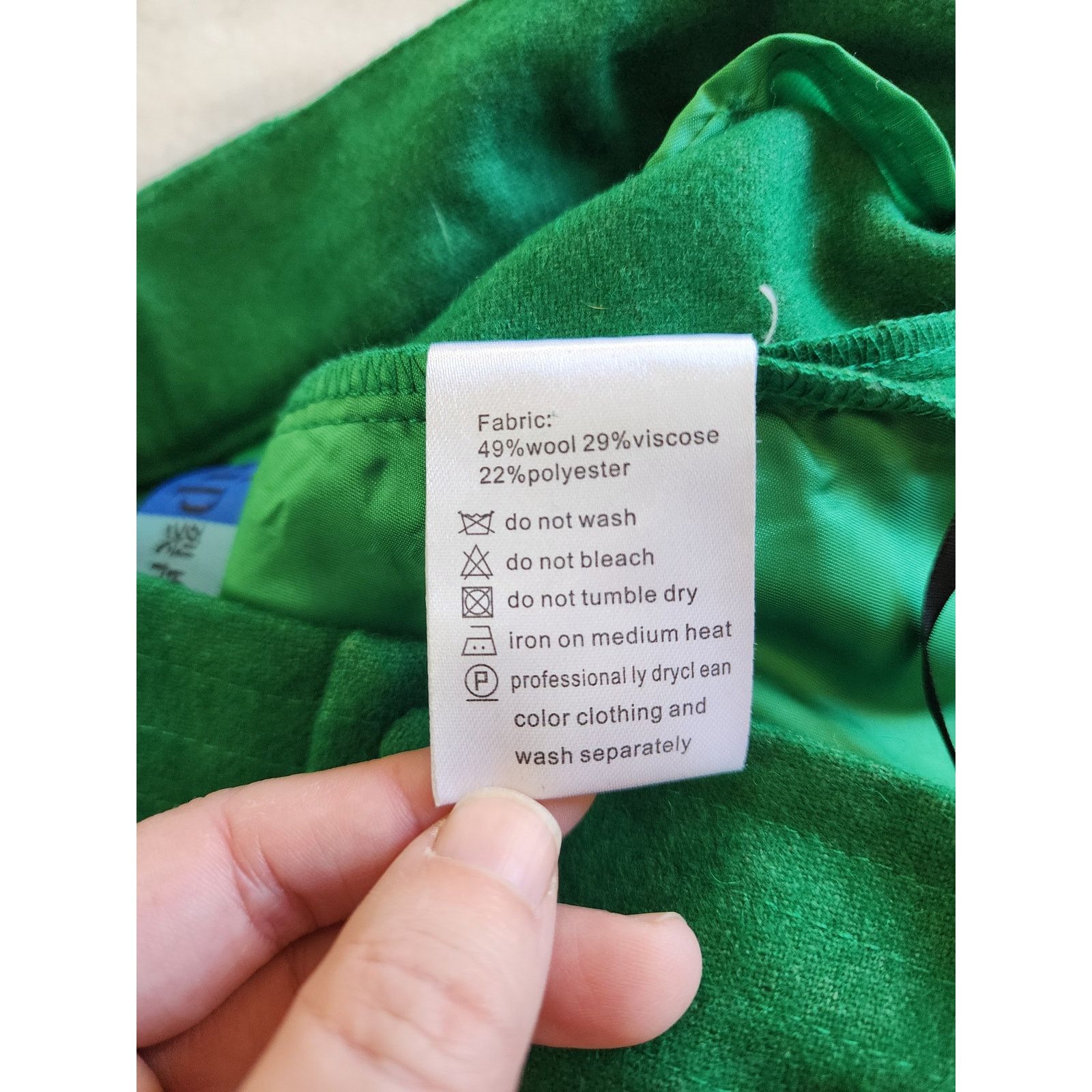 Other Liebo riP Medium Tailored Kelly Green Wool Blend Shorts Size 28" / US 6 / IT 42 - 4 Thumbnail
