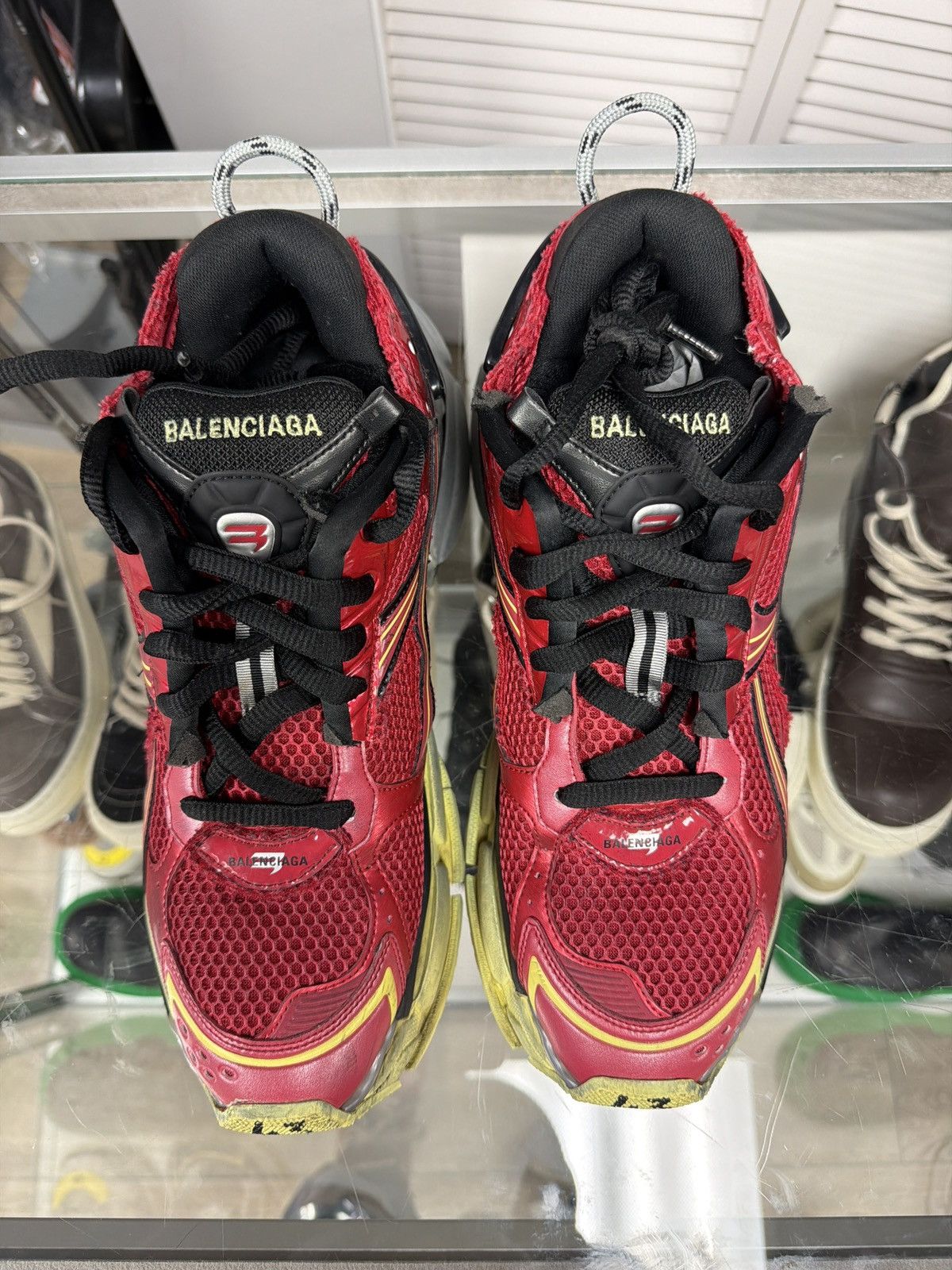 Balenciaga Balenciaga runner v2 red grey yellow Size US 10 / EU 43 - 7 Thumbnail